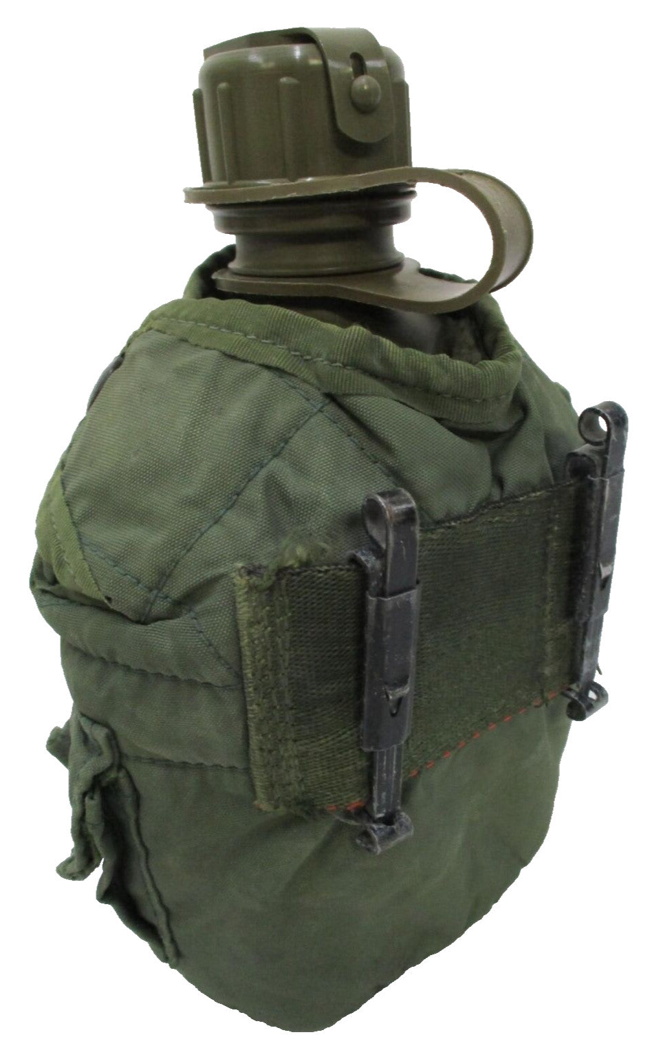 USGI Military Issue 1 Quart Canteen Set Kit with Cup and ALICE Pouch, Used