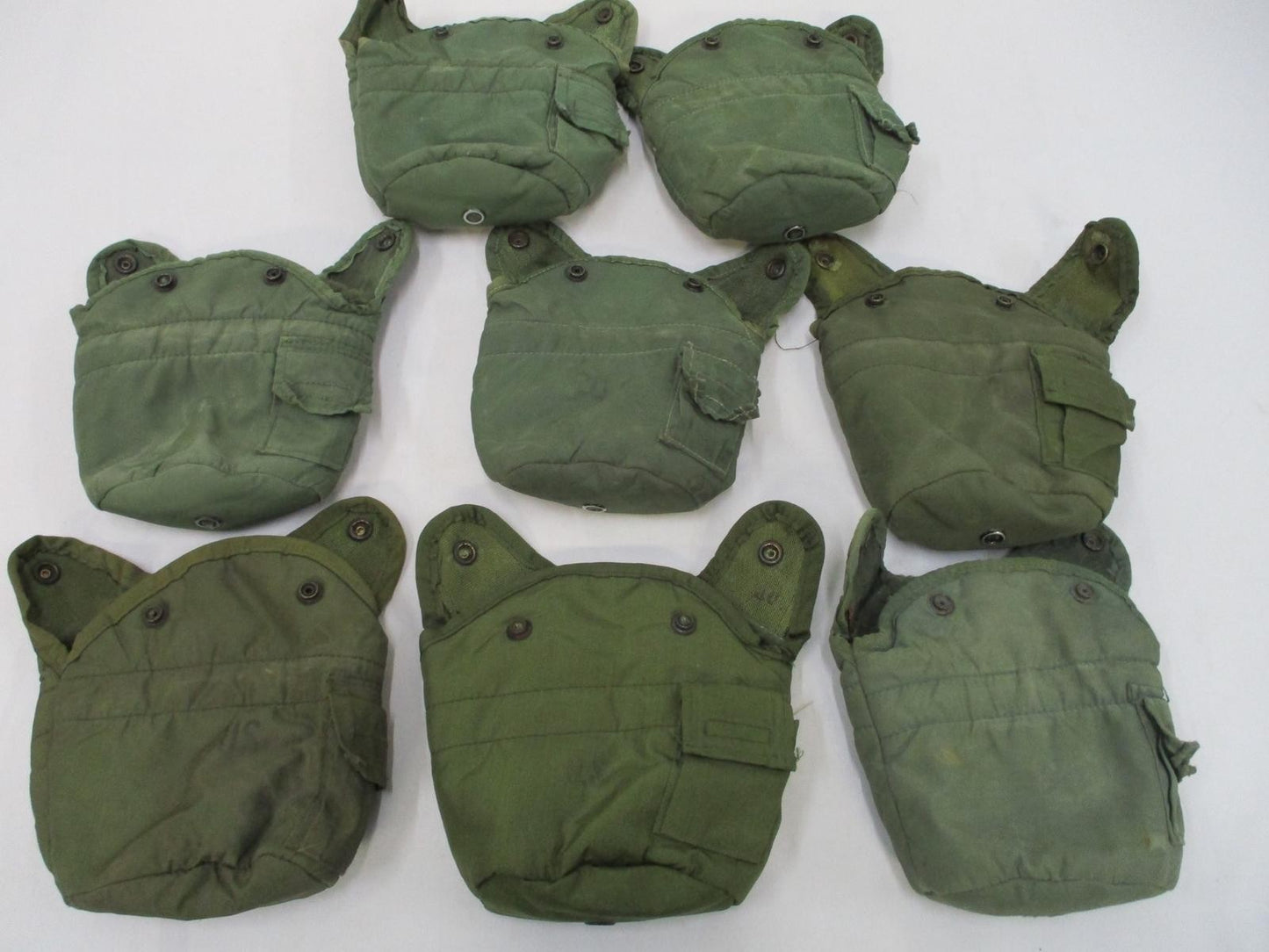USGI Military Issue 1 Quart Canteen Set Kit with Cup and ALICE Pouch, Used
