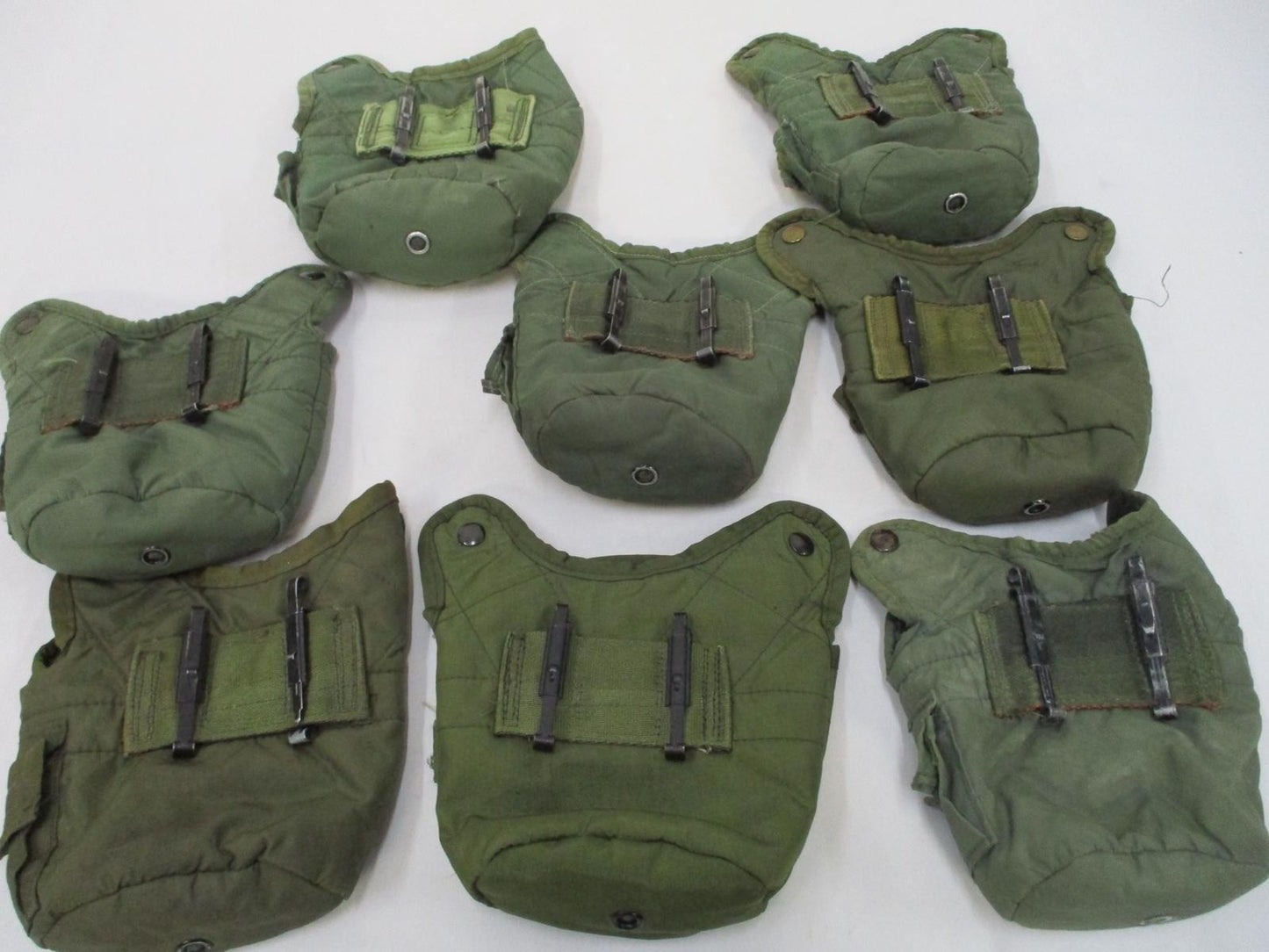 USGI Military Issue 1 Quart Canteen Set Kit with Cup and ALICE Pouch, Used