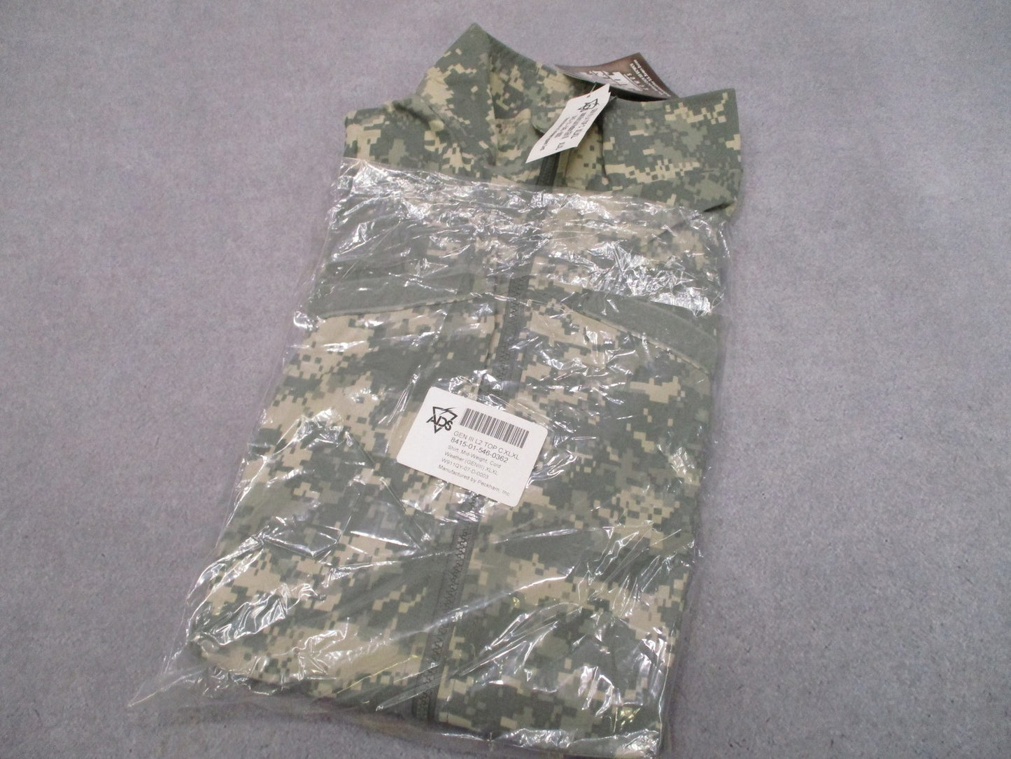 New US Army ECWCS Gen III Level 4 Wind Jacket UCP Digital Camo XL-Long ACU