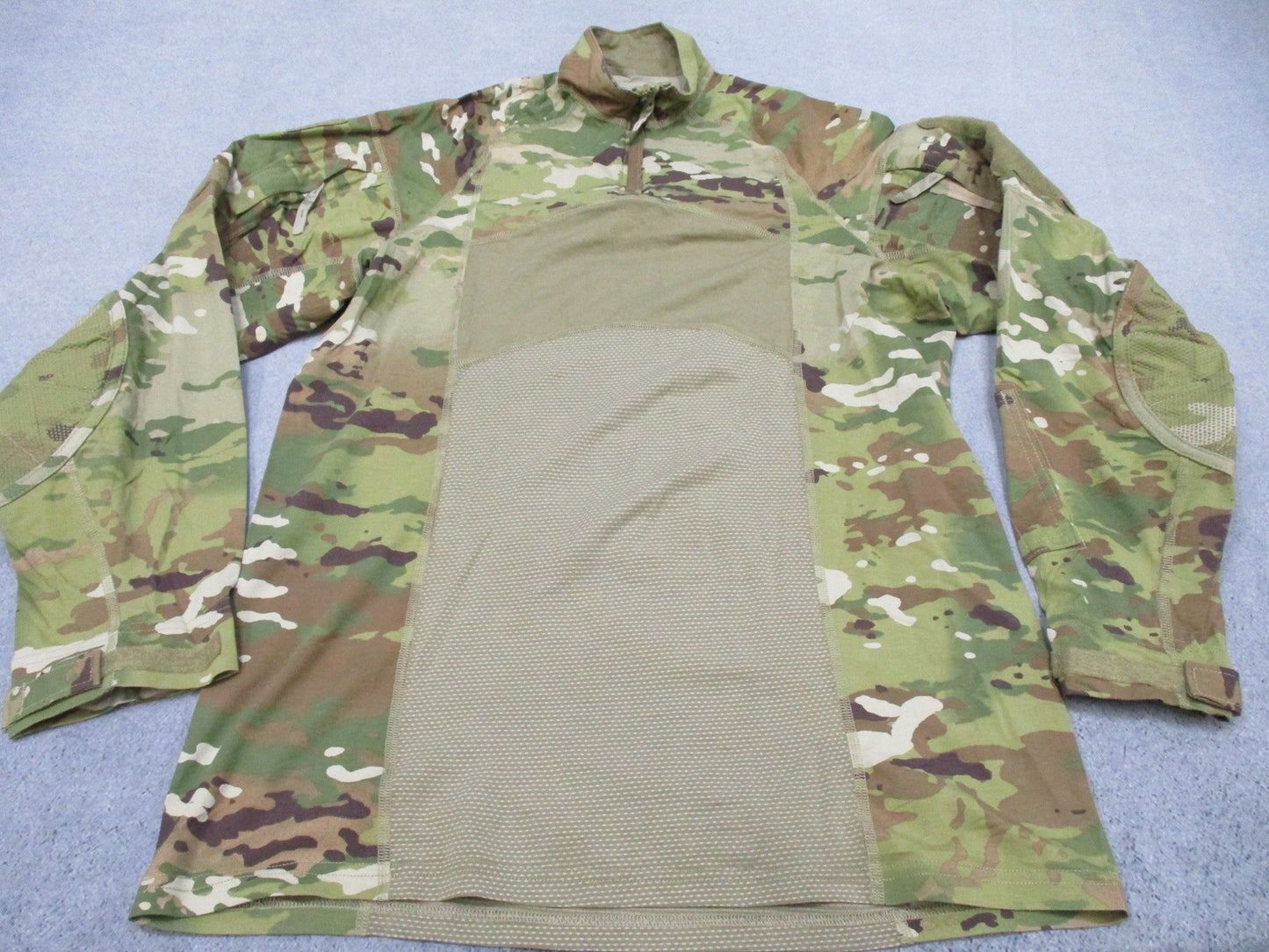 US Army OCP Scorpion Combat Shirt FR Large 1/4 Zip Tactical Military Top NWT