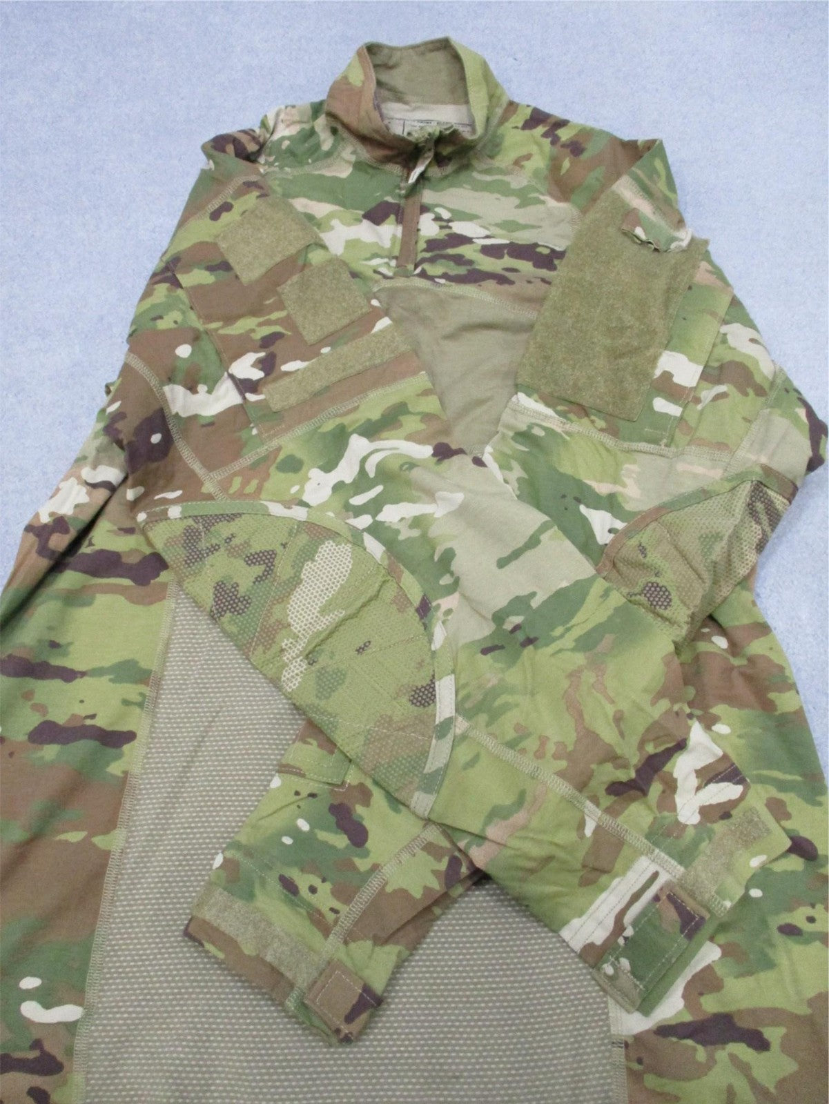 US Army OCP Scorpion Combat Shirt FR Large 1/4 Zip Tactical Military Top NWT