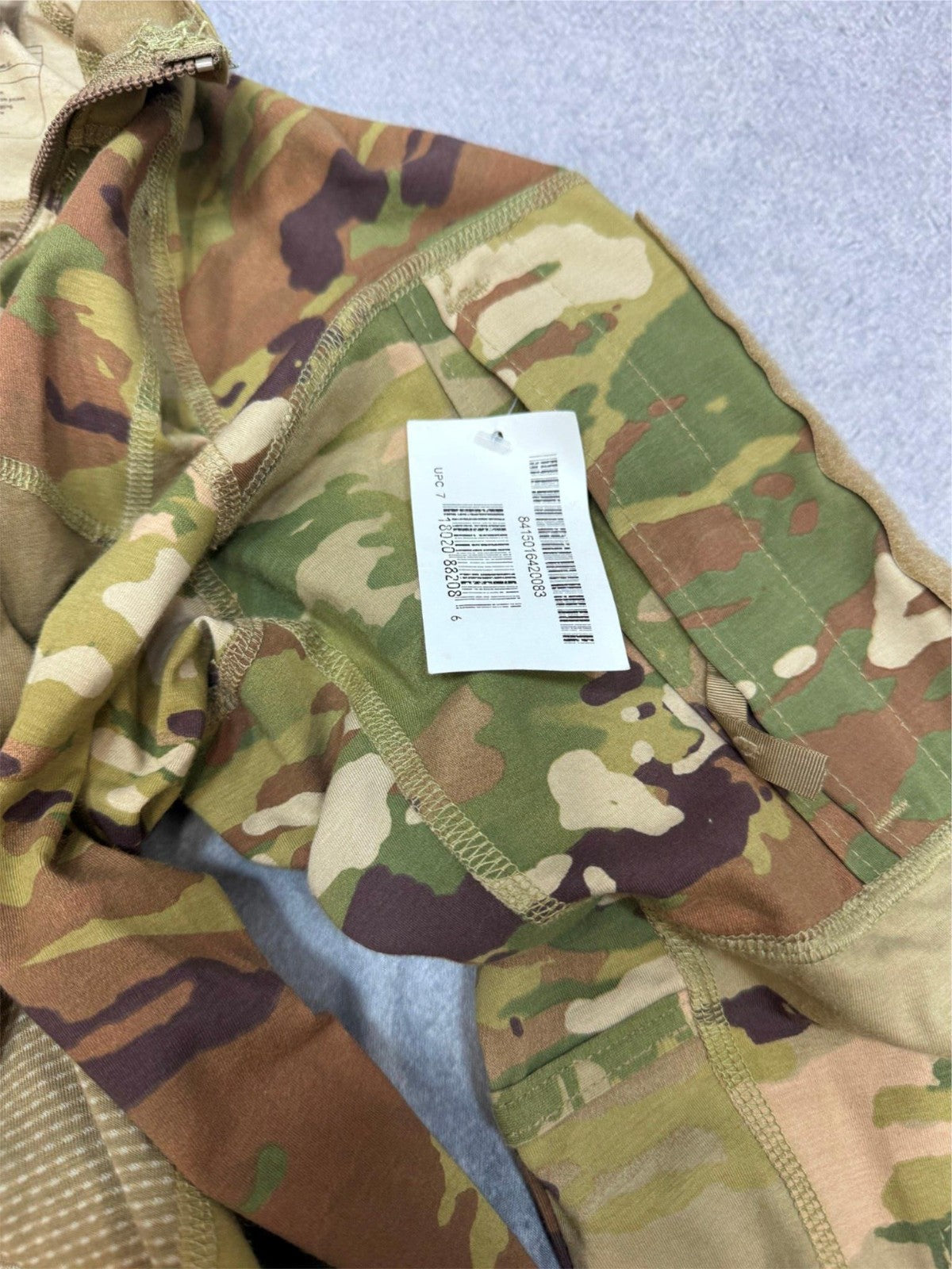 US Army OCP Scorpion Combat Shirt FR Large 1/4 Zip Tactical Military Top NWT