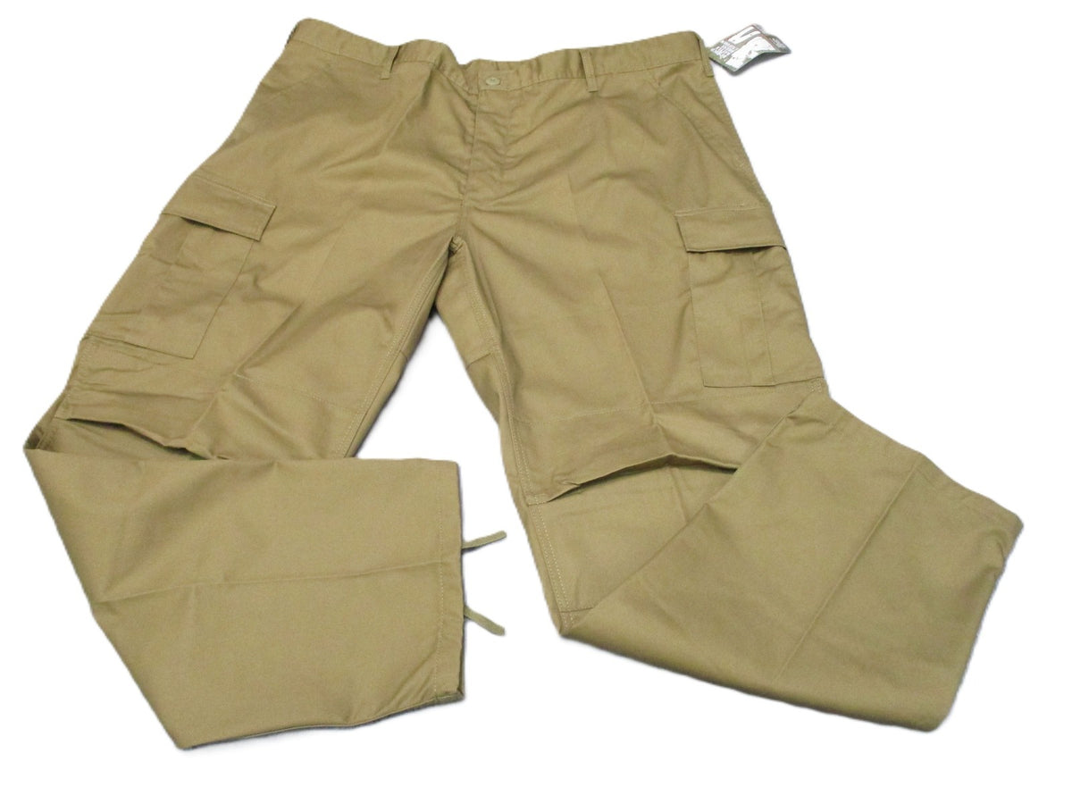 New Rothco BDU Pants Men's 2XL Coyote Brown Tactical Cargo Uniform Trousers