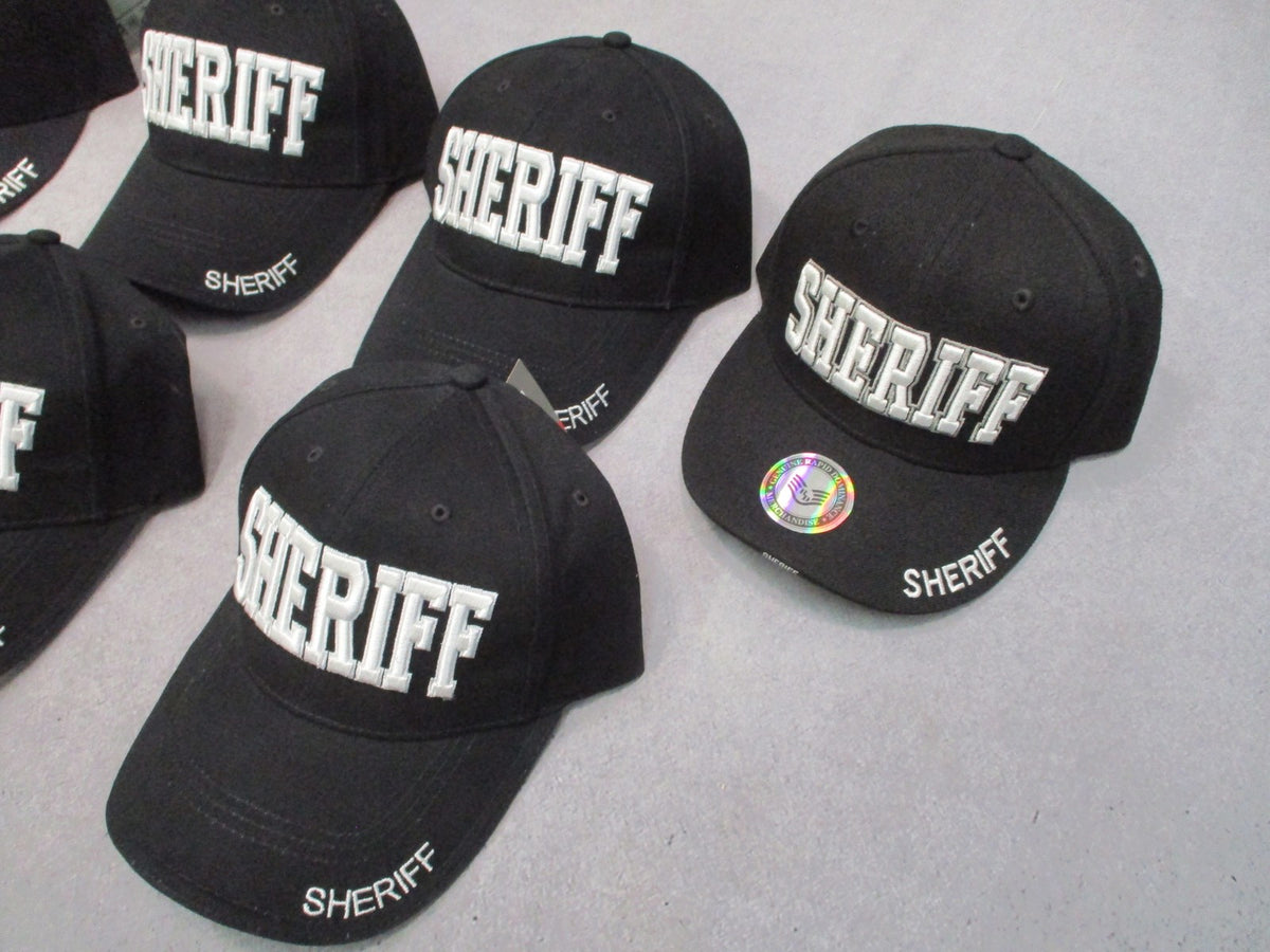 Lot of 6 Sheriff Tactical Caps 4 Rothco 2 Rapid Dominance Black Adjustable New