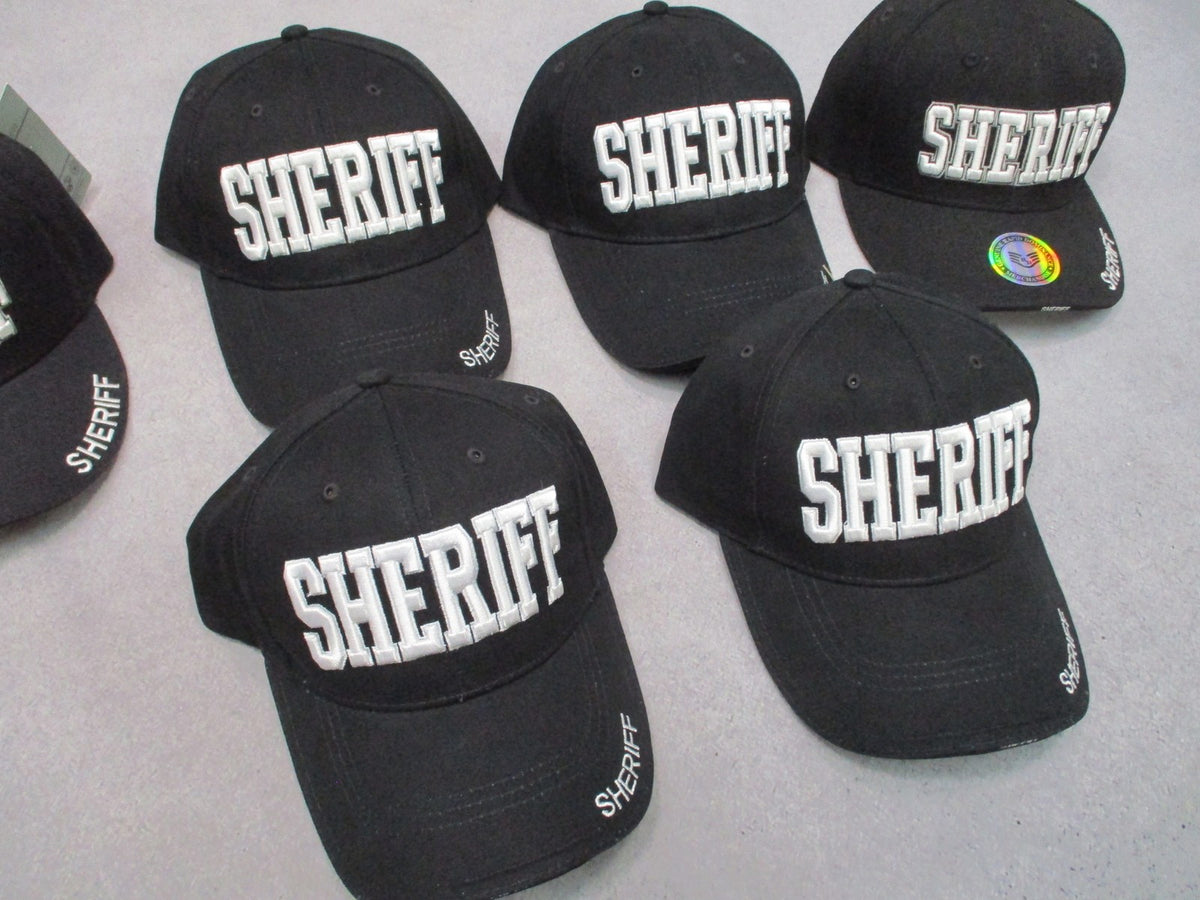 Lot of 6 Sheriff Tactical Caps 4 Rothco 2 Rapid Dominance Black Adjustable New