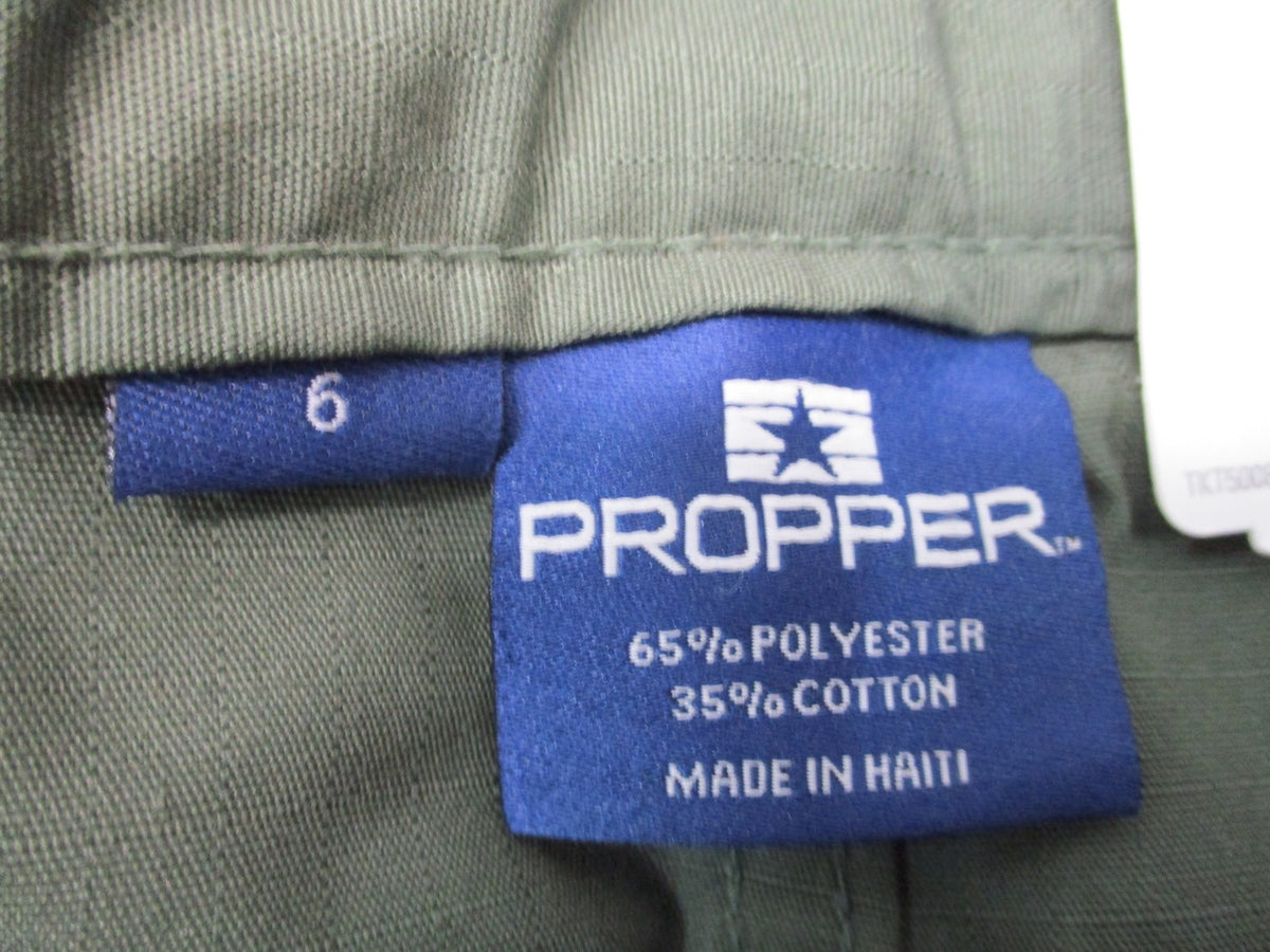 New Propper Women's Tactical Pants Olive Size 8 Unhemmed Ripstop Teflon Cargo