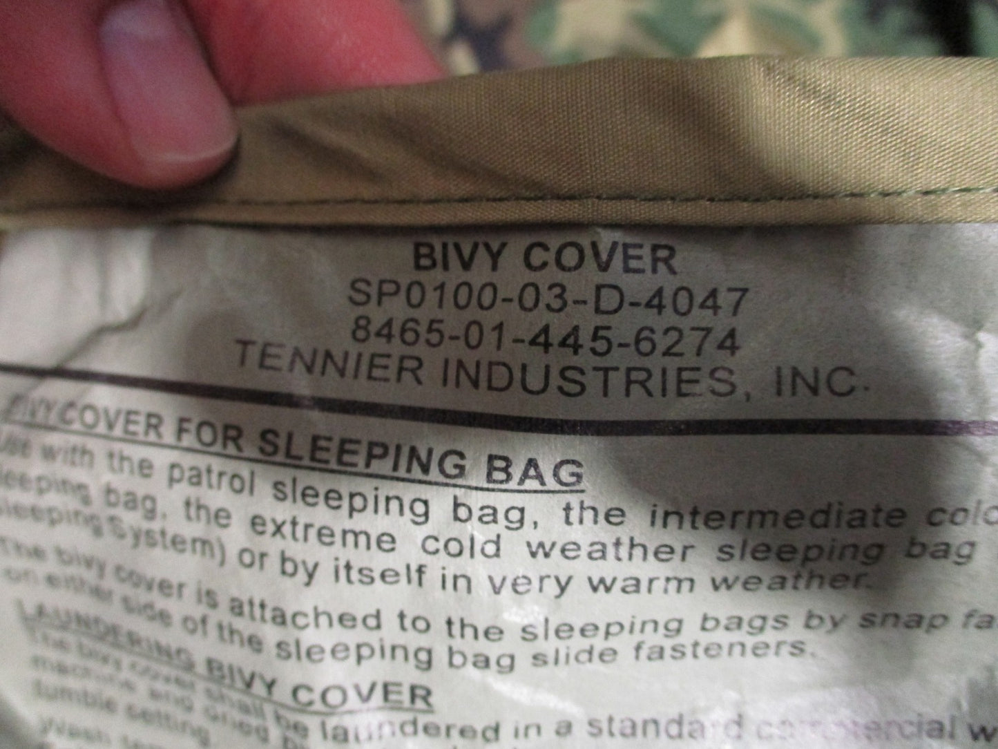 US Military MSS Bivy Cover Woodland Camo Gore-Tex Sleeping Bag Shell Genuine