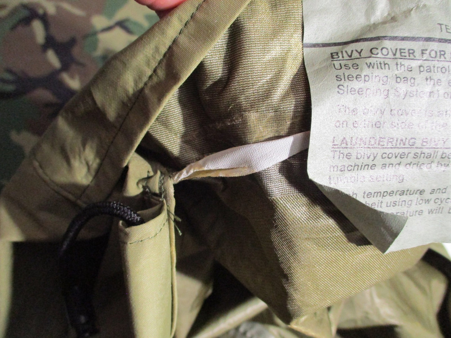 US Military MSS Bivy Cover Woodland Camo Gore-Tex Sleeping Bag Shell Genuine