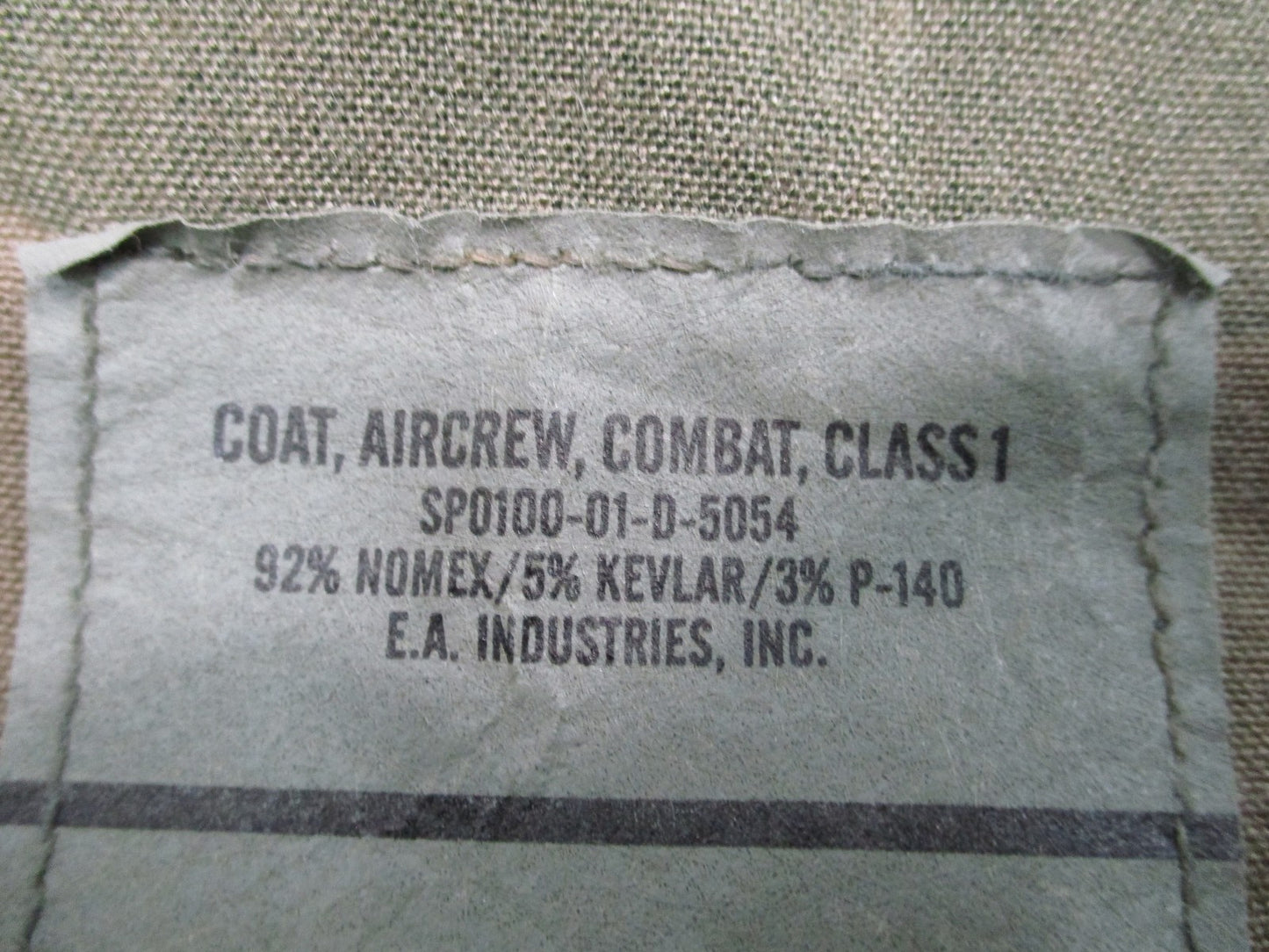 USGI Woodland Aircrew Combat Coat Large Short 2nd Infantry Division PFC FR