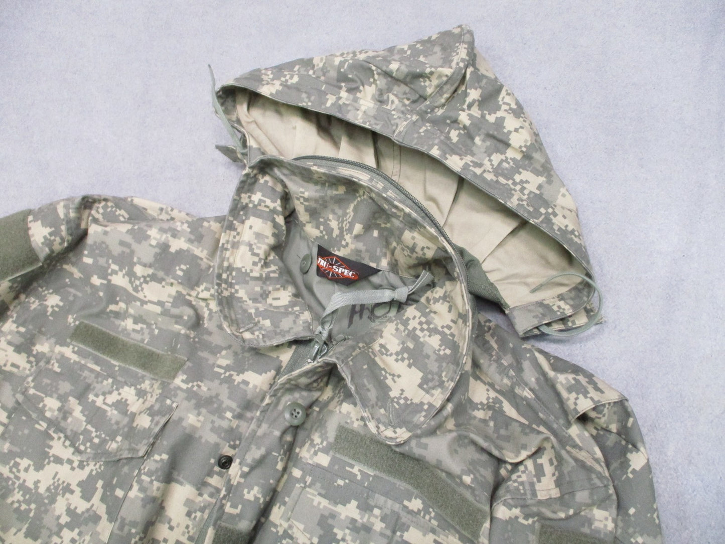 TRU-SPEC UCP ACU Cold Weather Field Coat XL Regular Hooded Military Jacket M65