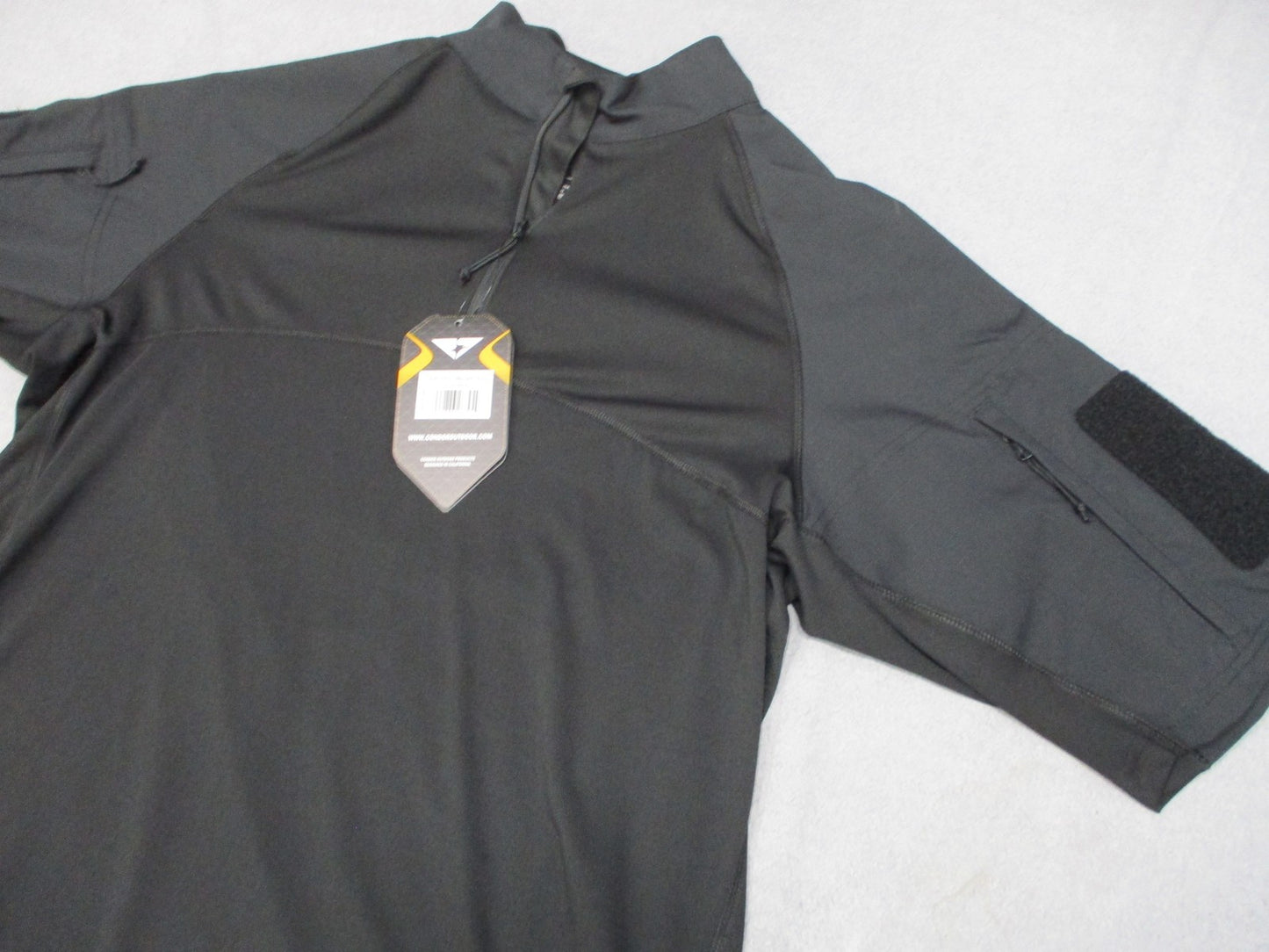 New Condor Outdoor Short Sleeve Combat Shirt Black Tactical Uniform Top Size XL