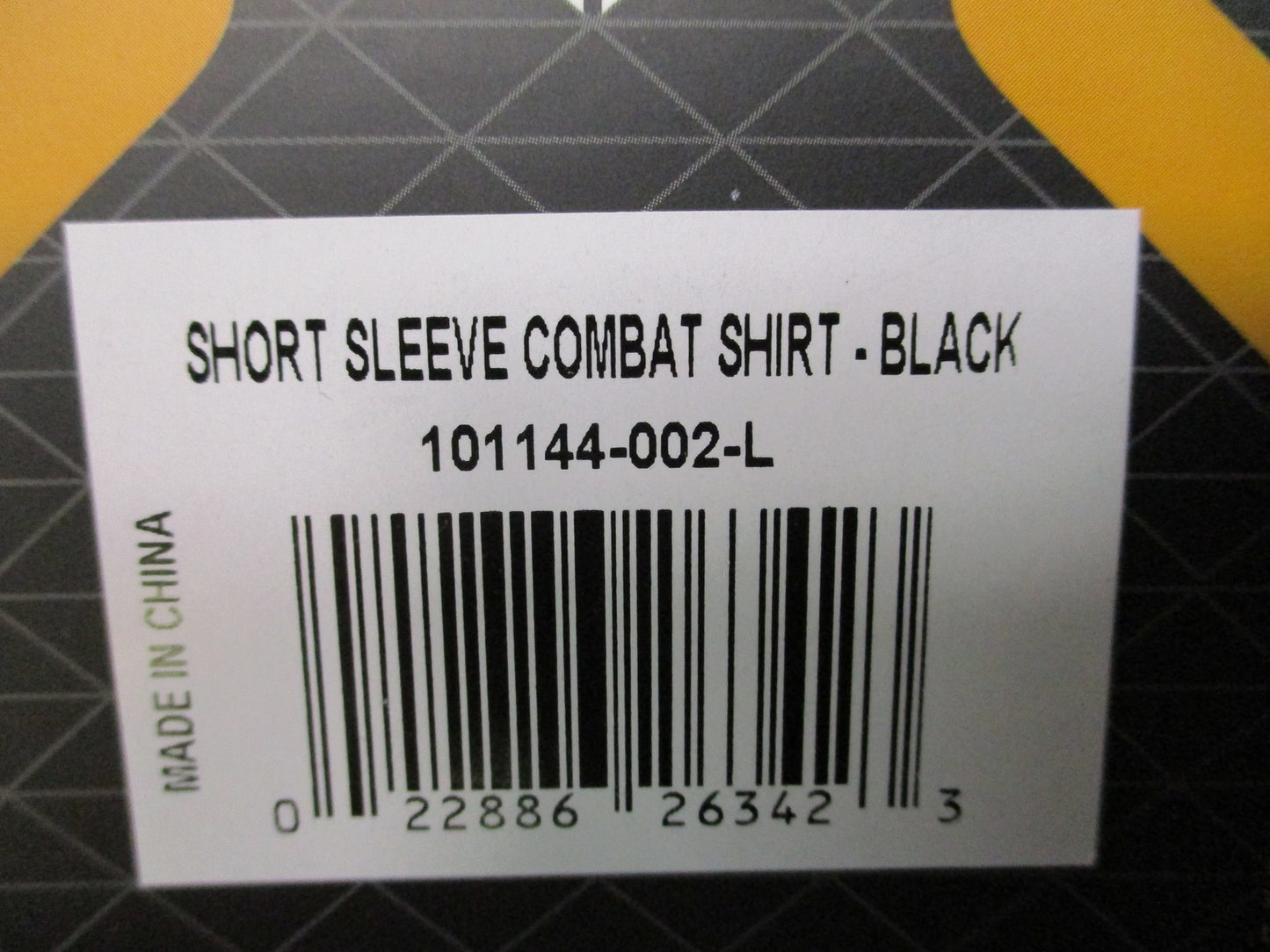Condor Short Sleeve Combat Shirt Black Large 101144-002-L Tactical 1/4 Zip