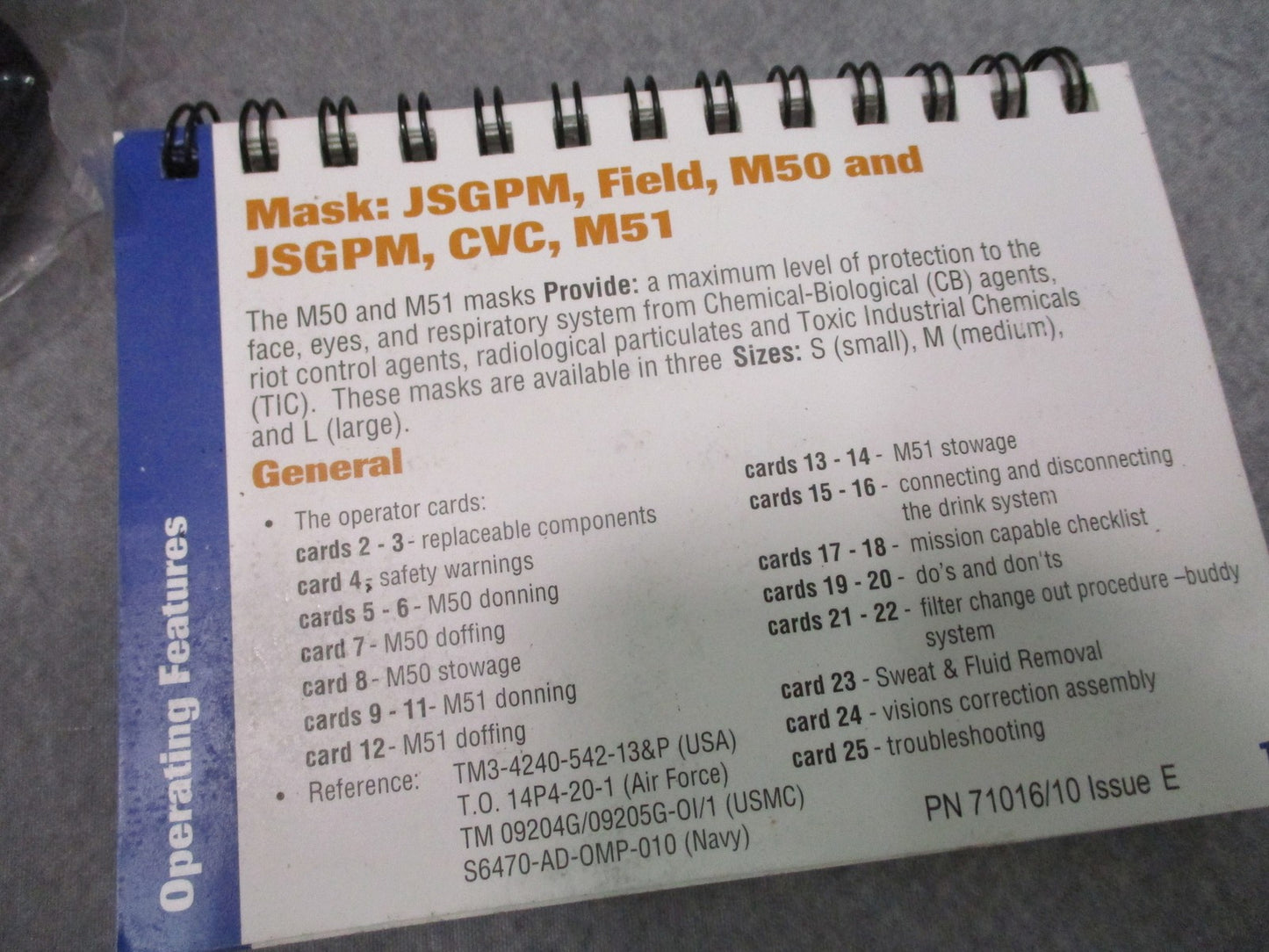 Avon M50 JSGPM Gas Mask Size Medium Kit w/ M61 Canister, Bag & Accessories
