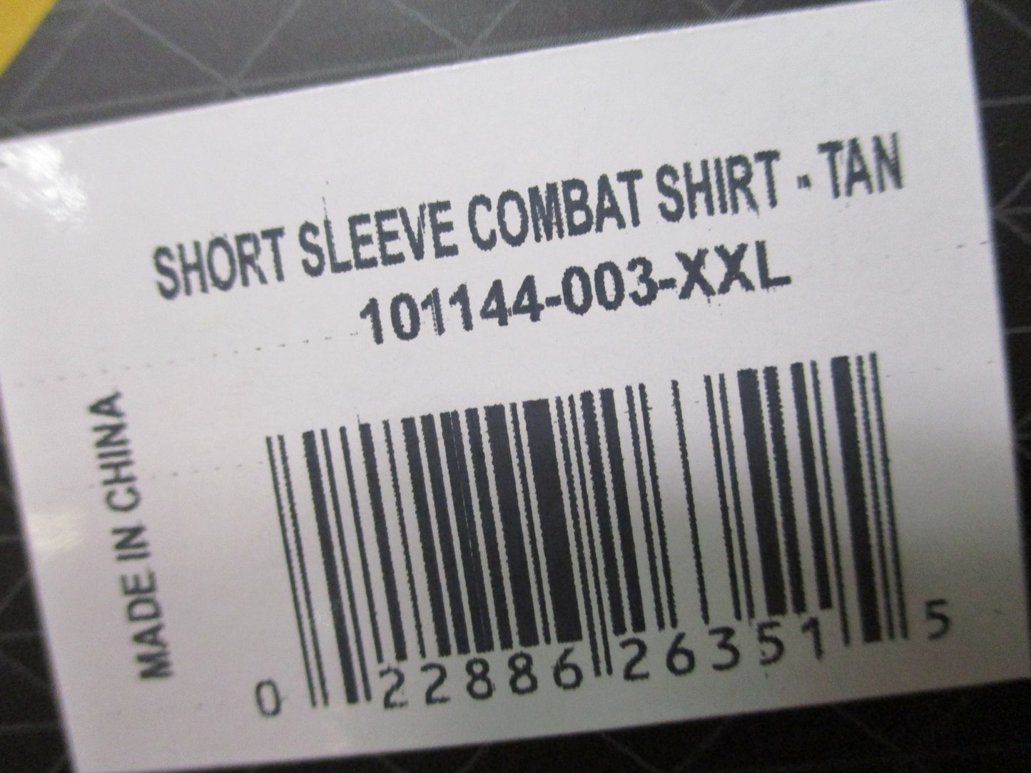 New Condor Short Sleeve Combat Shirt Tan Tactical Uniform Top Size XXL