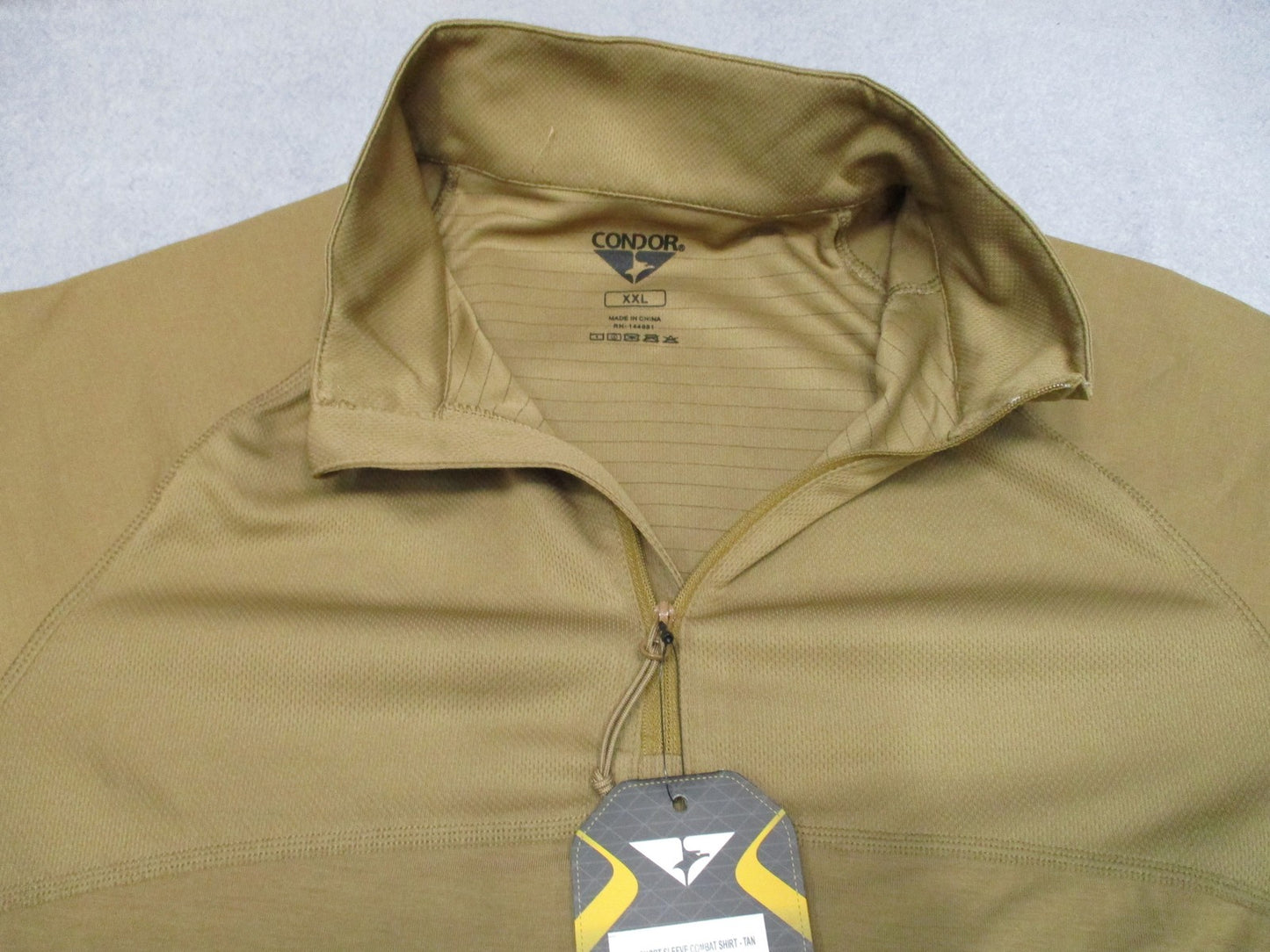 New Condor Short Sleeve Combat Shirt Tan Tactical Uniform Top Size XXL