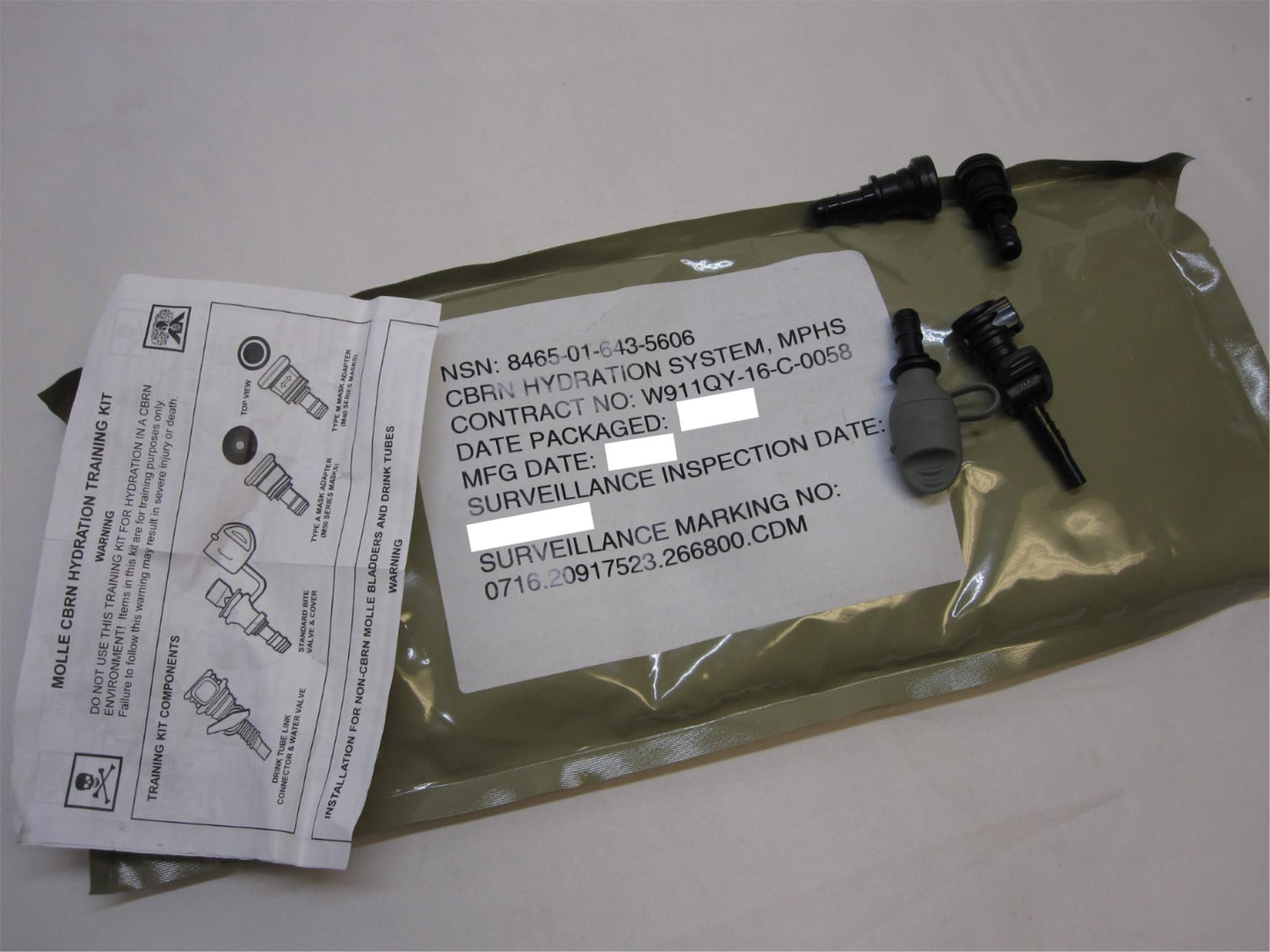 Camelbak CBRN Hydration System Bladder Chemical Water Pack Reservoir 100 oz 3L#