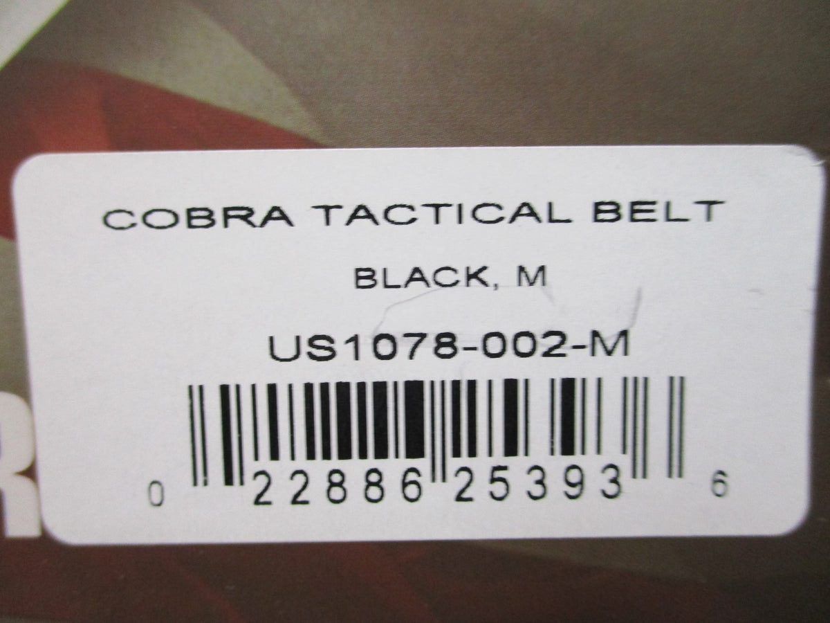 Condor US1078 Belt Black AUSTRIALPIN COBRA Buckle Made USA Medium Large New