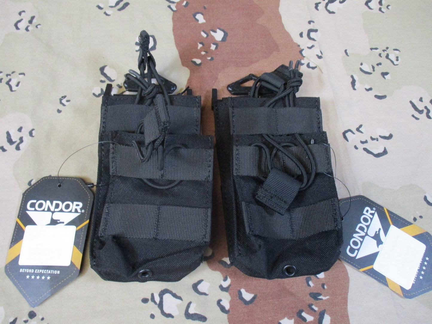 2x Condor MA42 Single Stacker Mag Pouch MOLLE Tactical 5.56 Black New