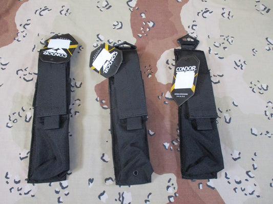 3x New Condor MA31 Single Magazine Pouches Black MOLLE Compatible Tactical Gear