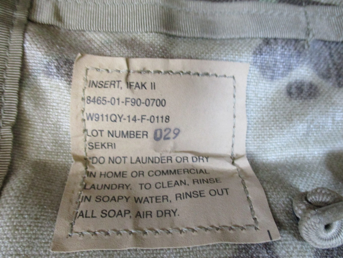 US Military IFAK II Pouch & 3 Inserts MultiCam Tactical Medical Kit Surplus