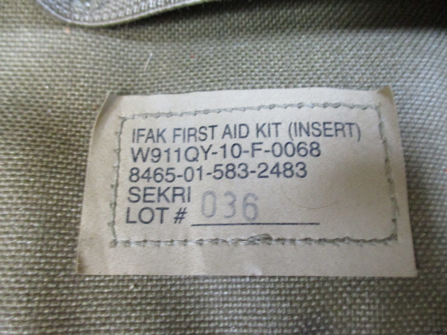 US Military Issue Multicam IFAK Pouch & Insert MOLLE Tactical First Aid Kit 1582