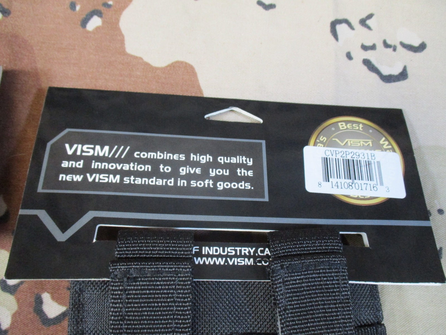 2x VISM Double Pistol Magazine Pouch MOLLE Black Tactical Mag Holder CVP2P2931B