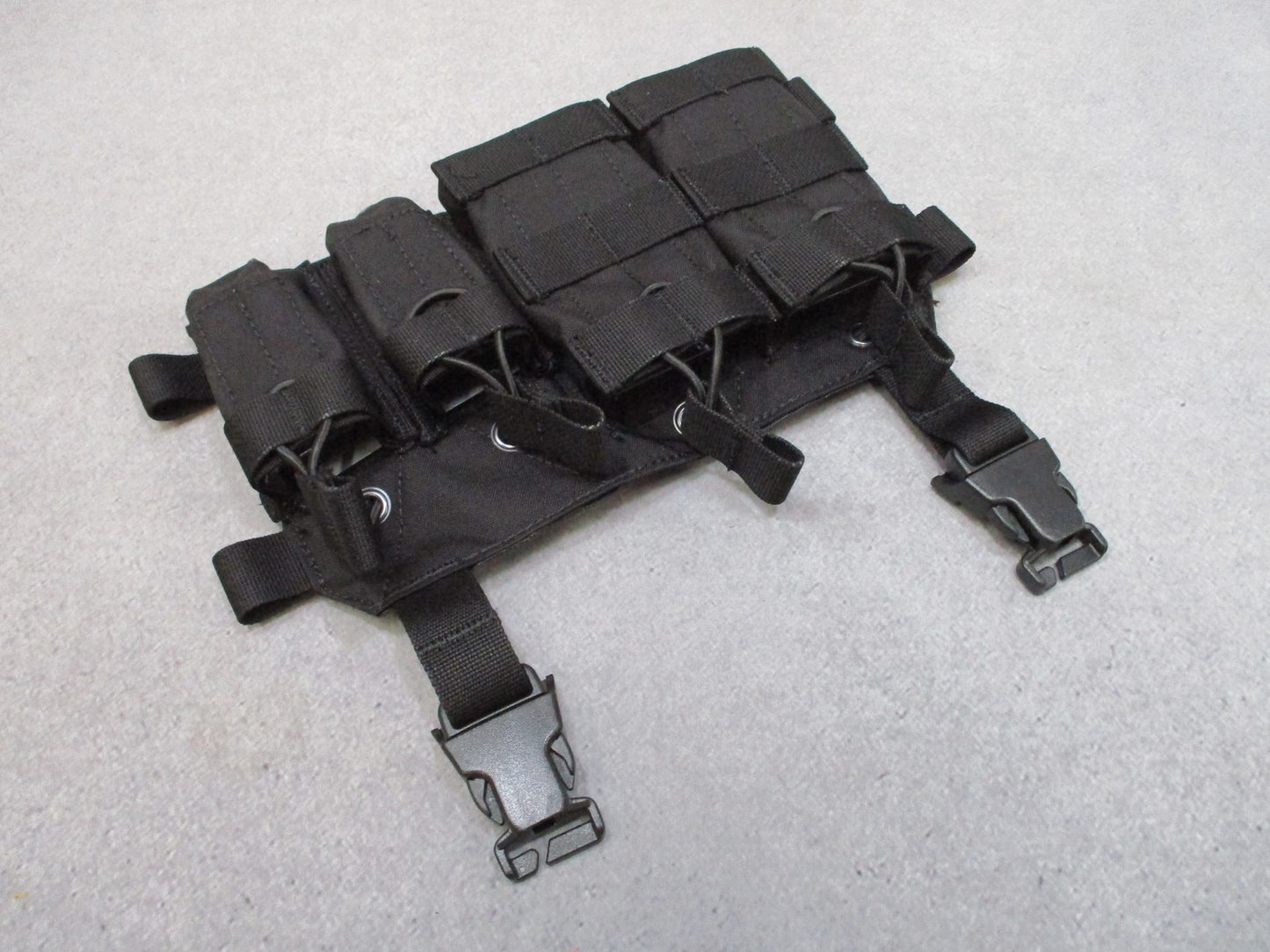 HRT Tactical Gear Response Placard Black 2 Rifle 2 Pistol Mag for Plate Carrier