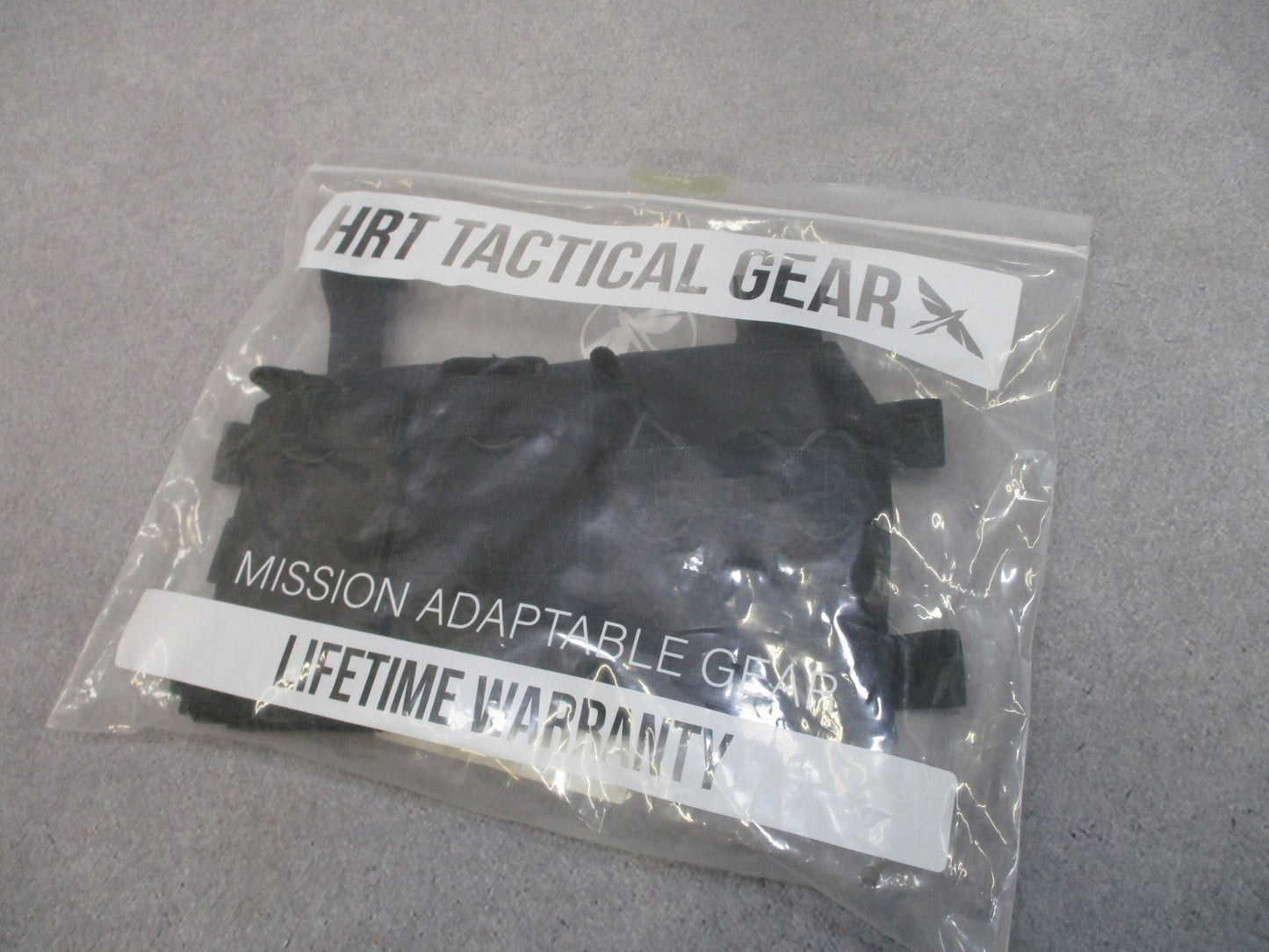 HRT Tactical Gear Response Placard Black 2 Rifle 2 Pistol Mag for Plate Carrier