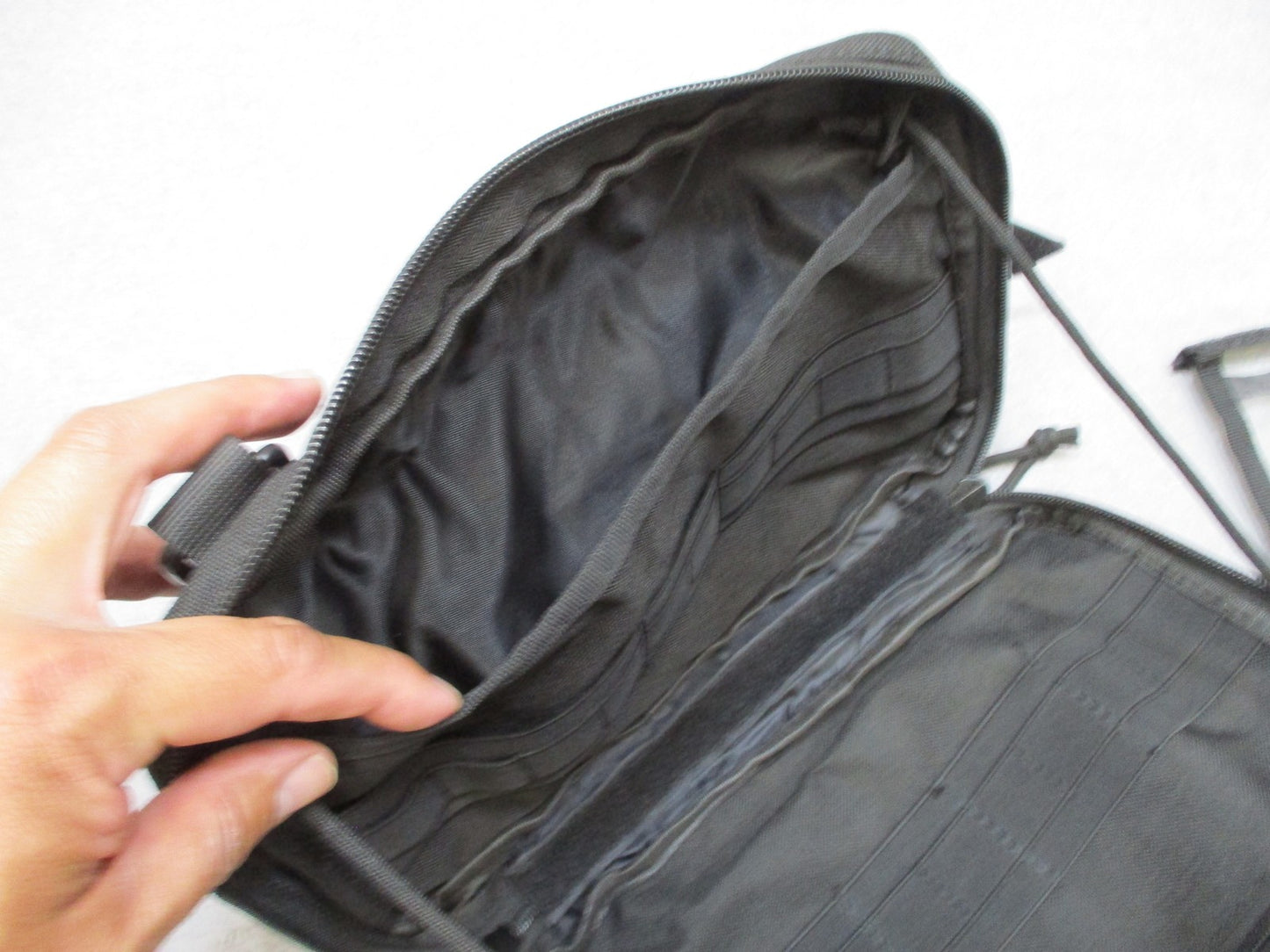 WYNEX Tactical Pouch MOLLE Compatible Black w/ Clear Vinyl Insert MAP - ADMIN