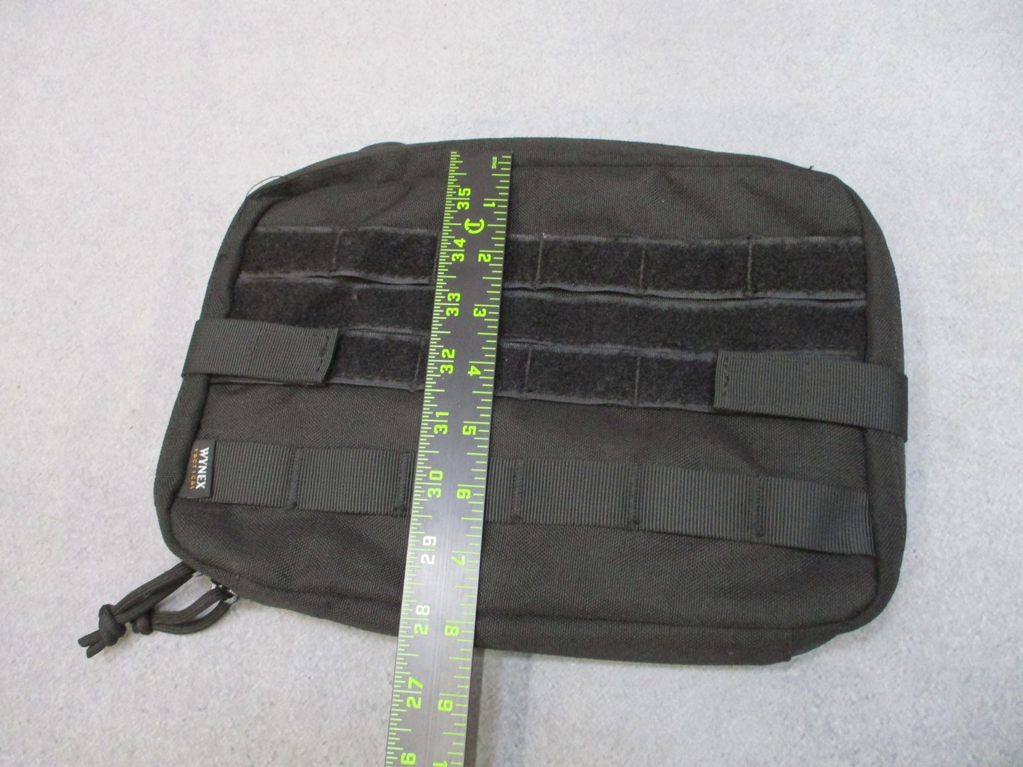 WYNEX Tactical Pouch MOLLE Compatible Black w/ Clear Vinyl Insert MAP - ADMIN