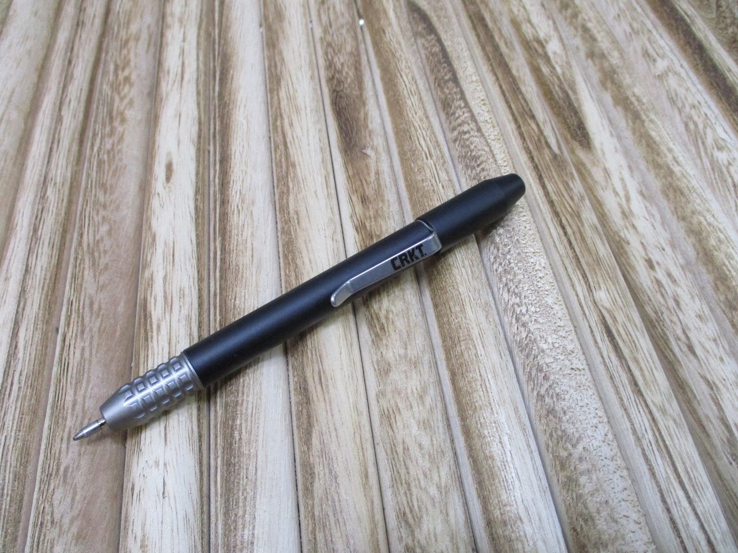 CRKT Techliner Tactical Pen Black Silver TPENBOND EDC Pocket Pen New in Box
