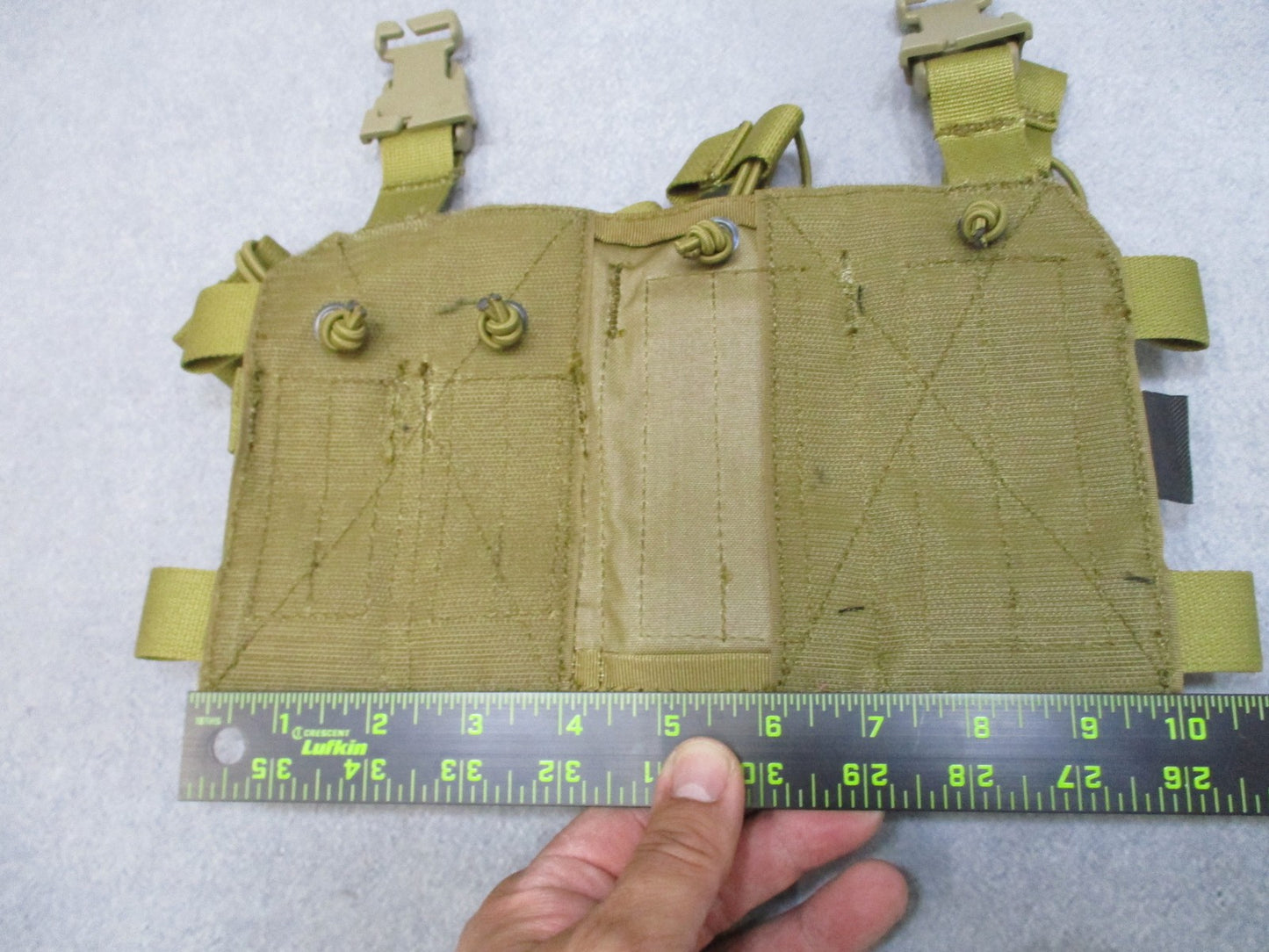 HRT Tactical Response Placard Coyote Brown 2 Rifle 2 Pistol Mag for Plate Vest