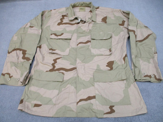 US Military Desert Camo Combat Coat Jacket Large-Long 50% Nylon 50% Cotton