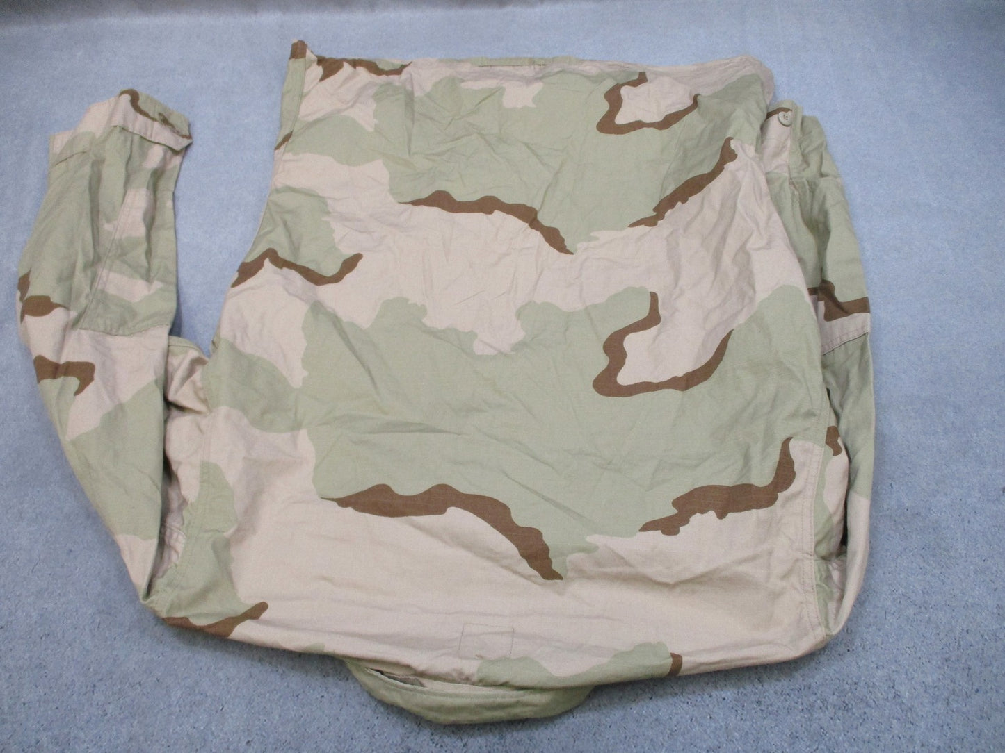 US Military Desert Camo Combat Coat Jacket Large-Long 50% Nylon 50% Cotton