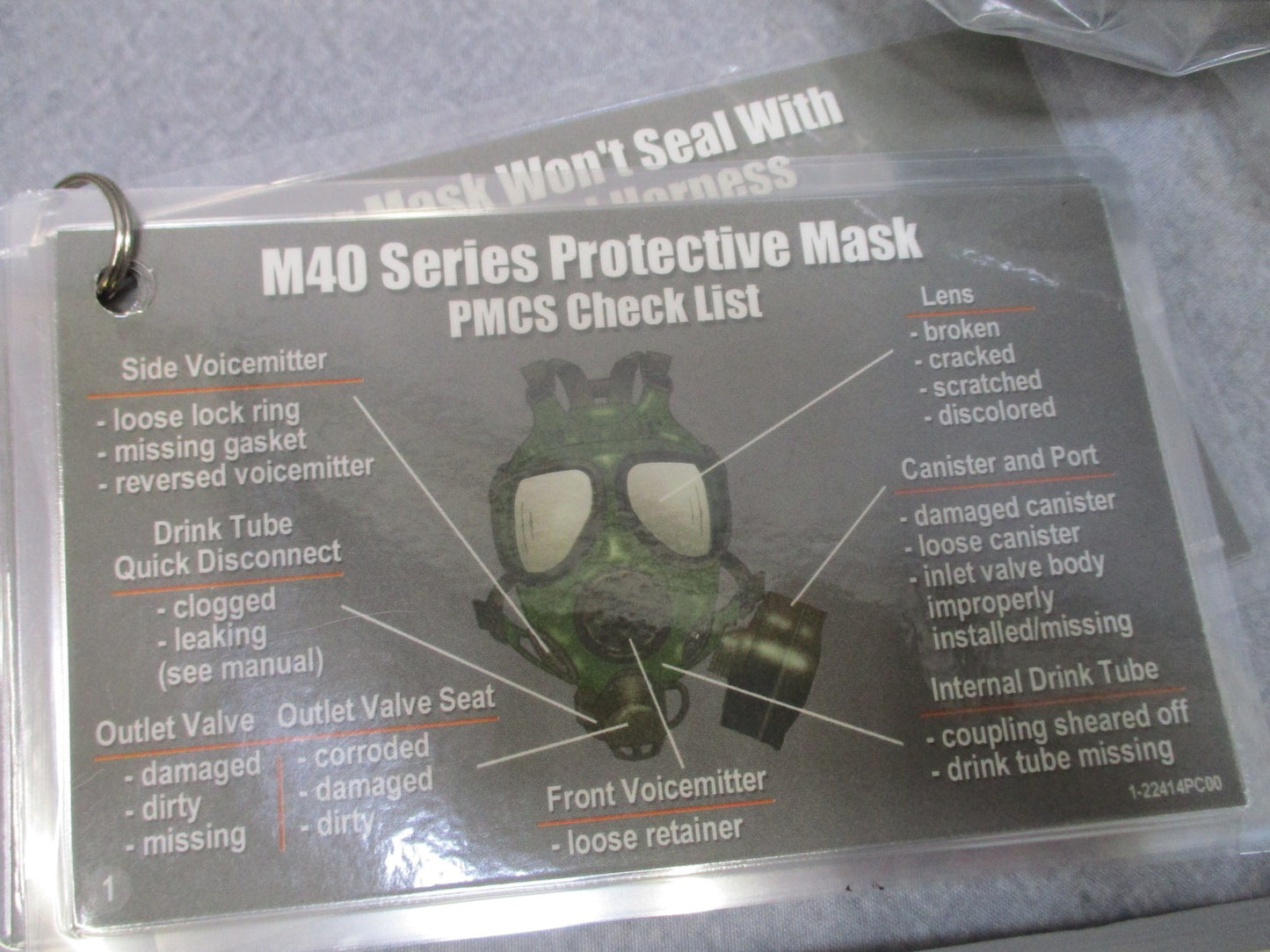 USGI M40 Gas Mask Medium Kit M40A1 Protective Mask NOS 2006 w/ Carrier Outserts