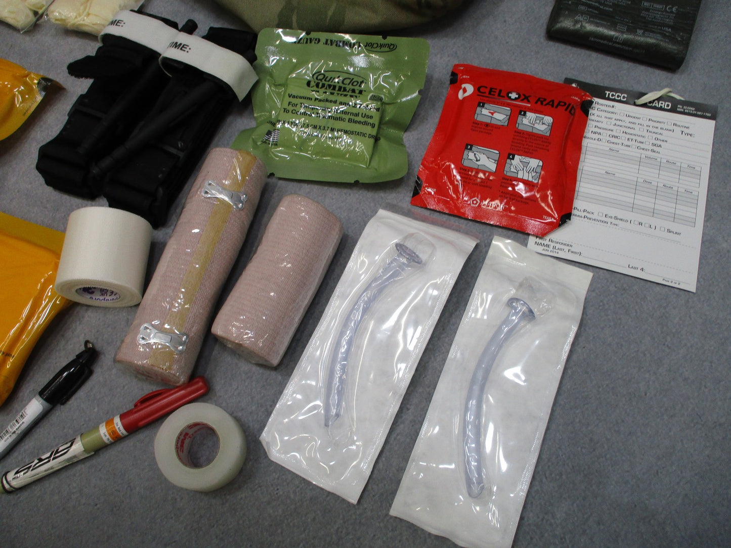 ARMY OCP MULTICAM FIRST AID KIT CLS BAG COMBAT LIFE SAVER CAT TOURNIQUET BANDAGE