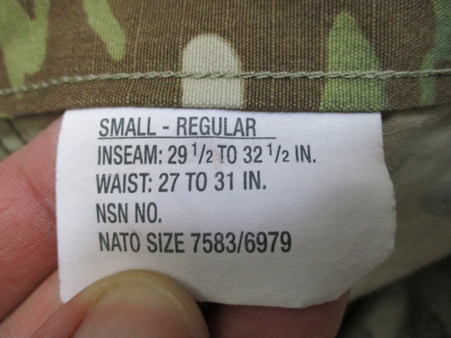 Rare USGI Jungle ACU Trousers Small Regular Original MultiCam Combat Pants Nwot