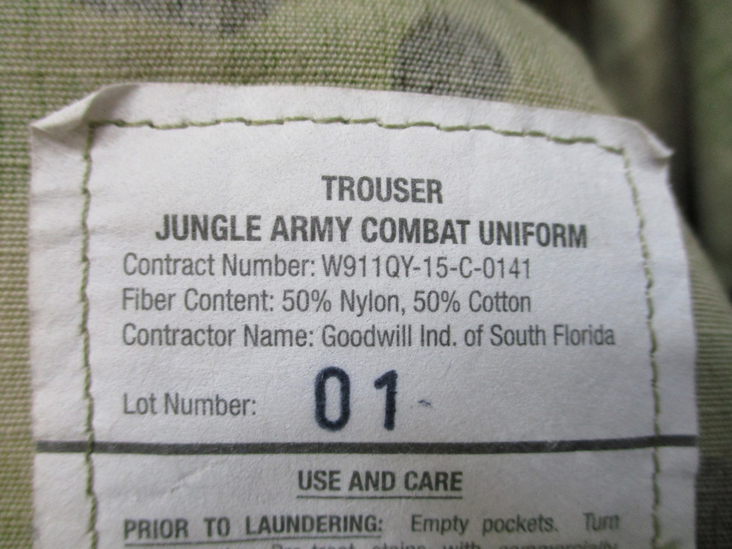 Rare USGI Jungle ACU Trousers Small Regular Original MultiCam Combat Pants Nwot