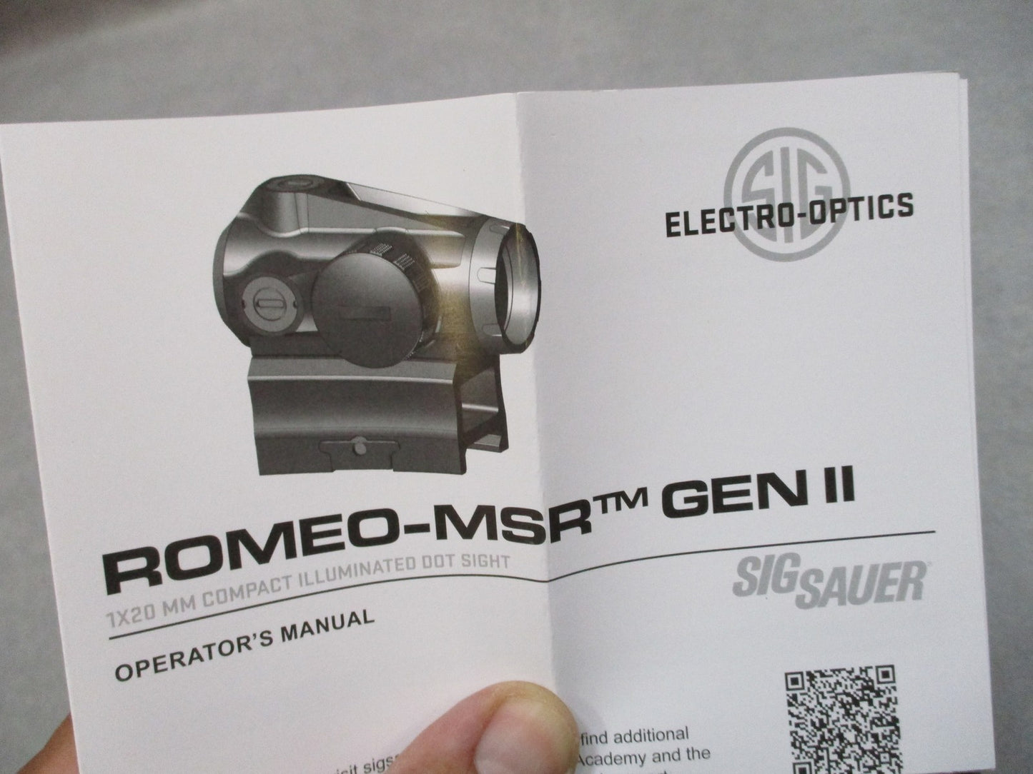 SIG Sauer ROMEO-MSR GEN II 1x20mm Red Dot Sight 1.41" Riser Mount - New