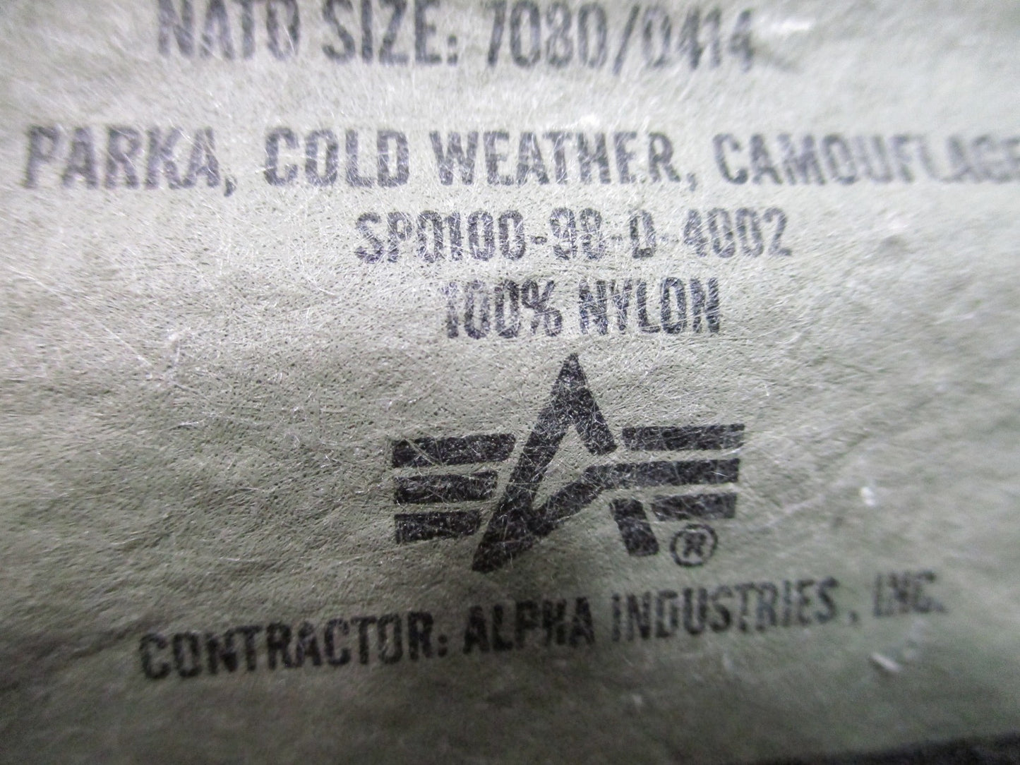 USGI ECWCS Woodland Gore-Tex Parka Large Regular Alpha Ind. 8415-01-228-1319