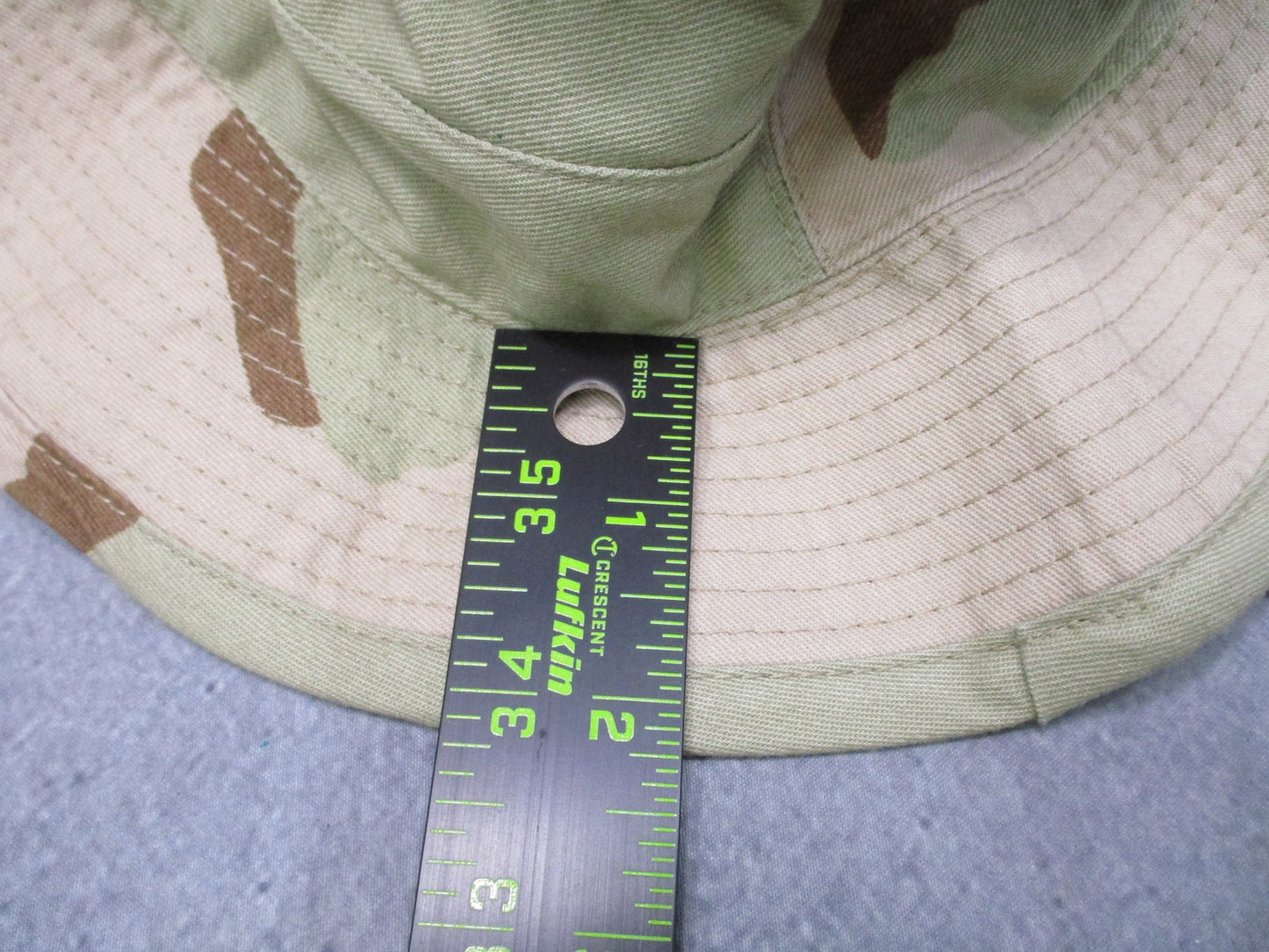 New US Military Issue Boonie Hat Desert Camo Type II Size 7 3/8 Genuine Surplus