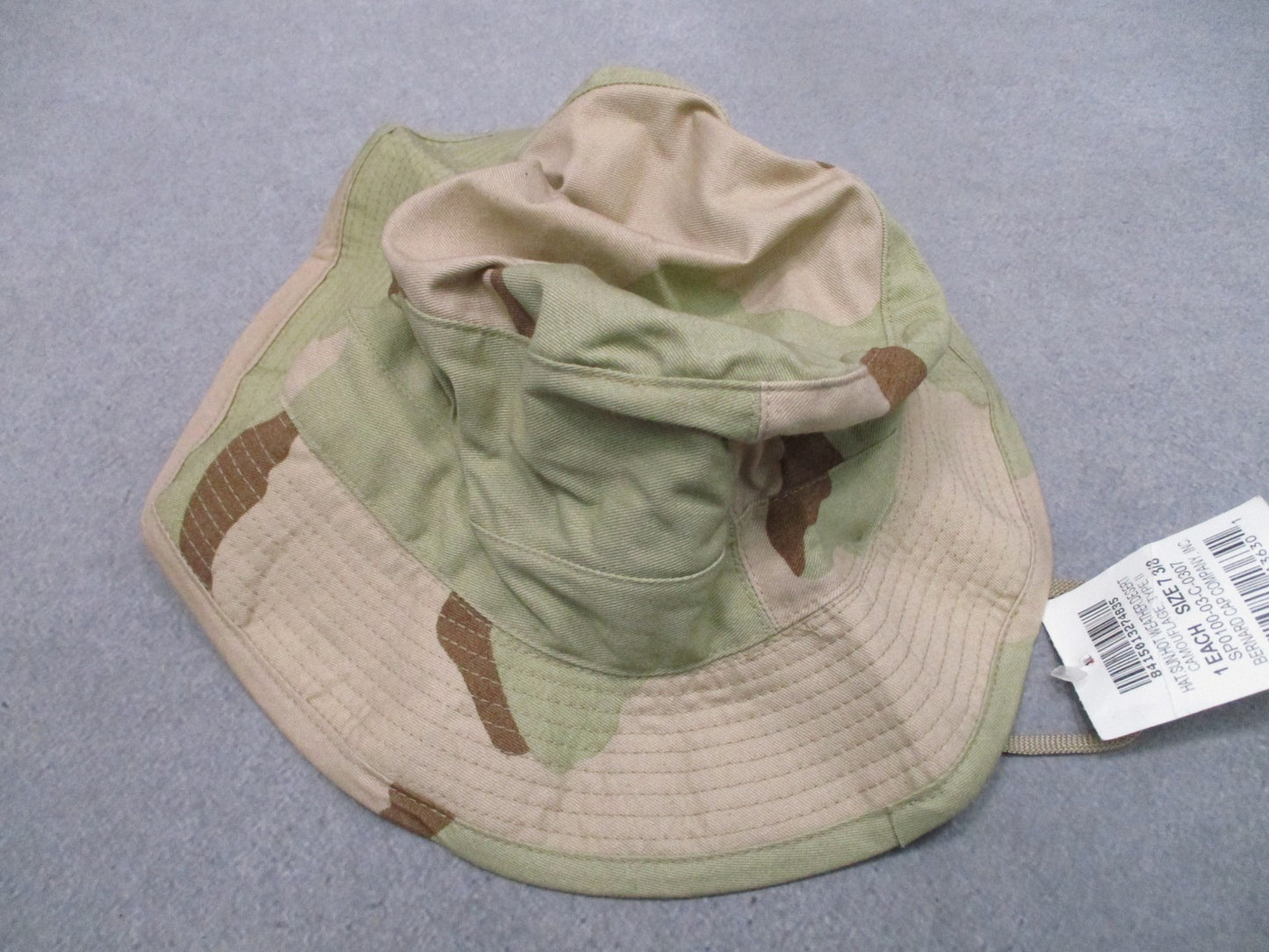 New US Military Issue Boonie Hat Desert Camo Type II Size 7 3/8 Genuine Surplus