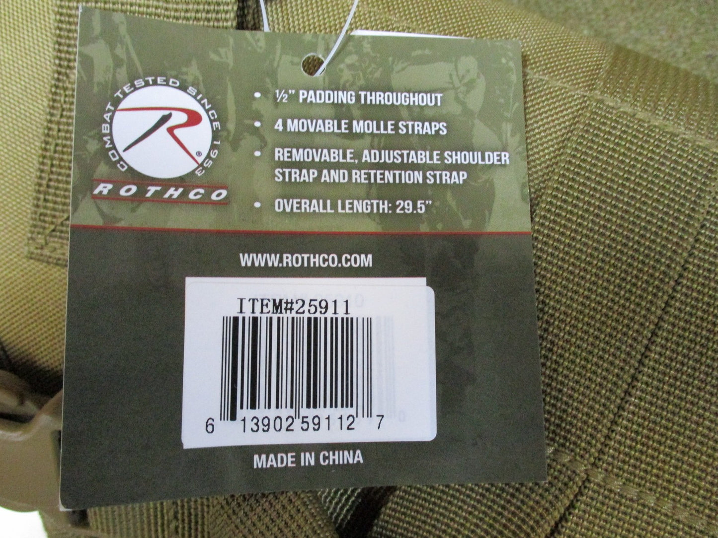 New Rothco Tactical Shotgun Scabbard MOLLE Coyote Tan 29.5" Item 25911