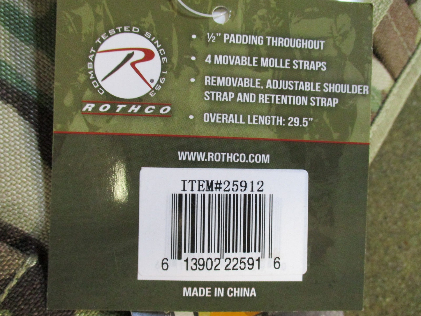 New Rothco Tactical Shotgun Scabbard Multicam MOLLE Padded Case 25912