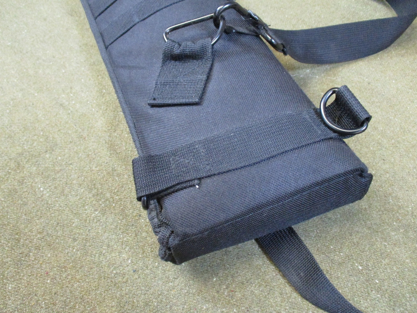 Tactical MOLLE Scabbard Carry Case Black Adjustable Shoulder Strap Modular Pouch
