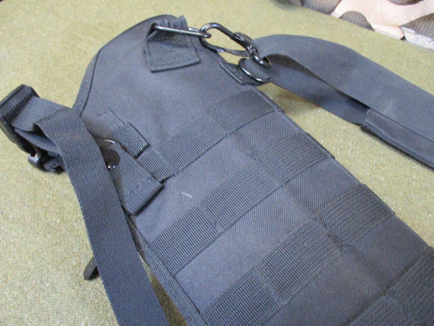 Tactical MOLLE Scabbard Carry Case Black Adjustable Shoulder Strap Modular Pouch
