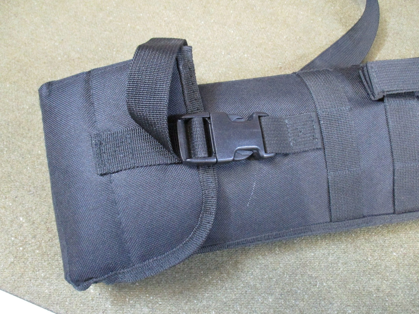 Tactical MOLLE Scabbard Carry Case Black Adjustable Shoulder Strap Modular Pouch