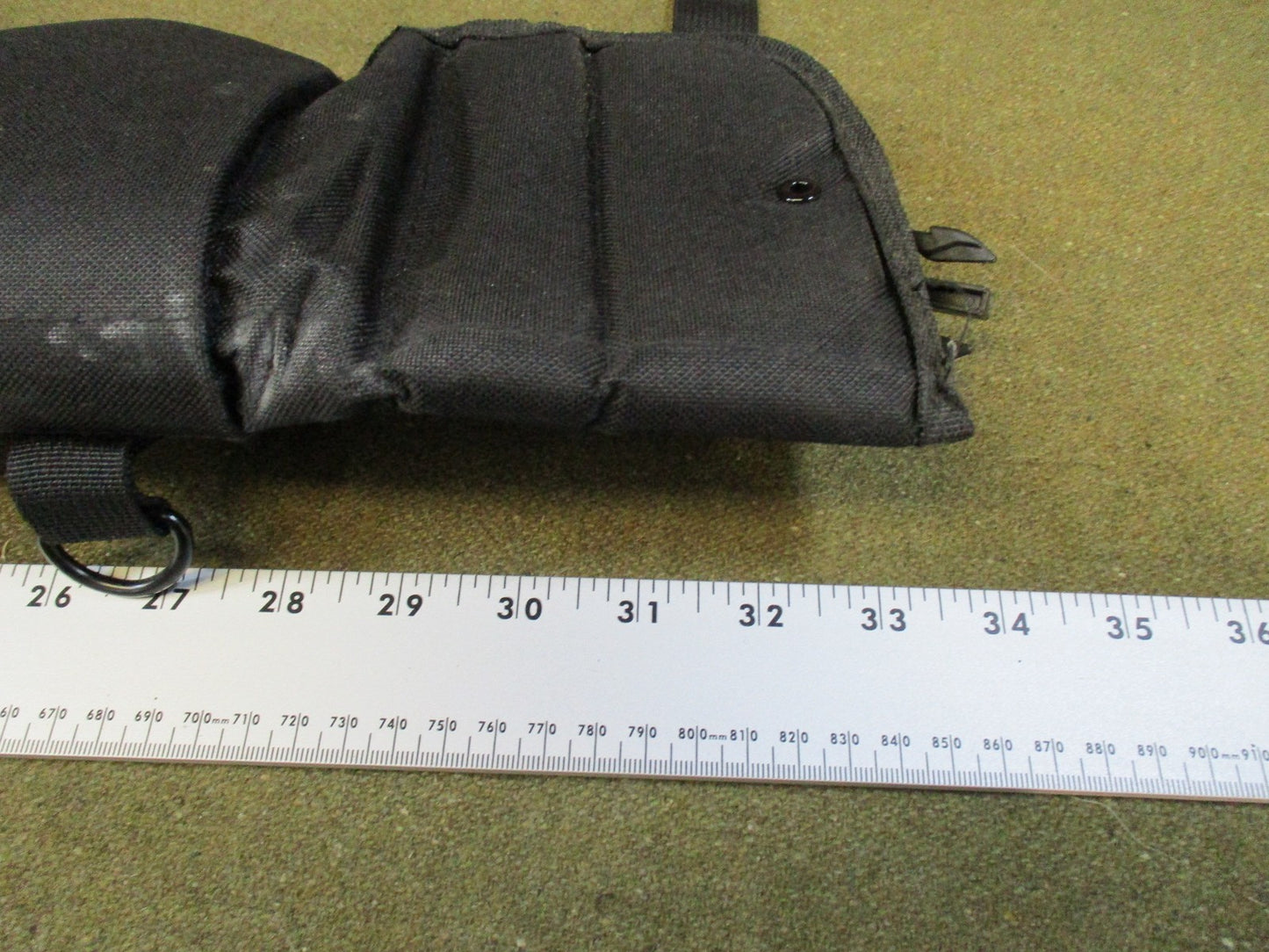 Tactical MOLLE Scabbard Carry Case Black Adjustable Shoulder Strap Modular Pouch