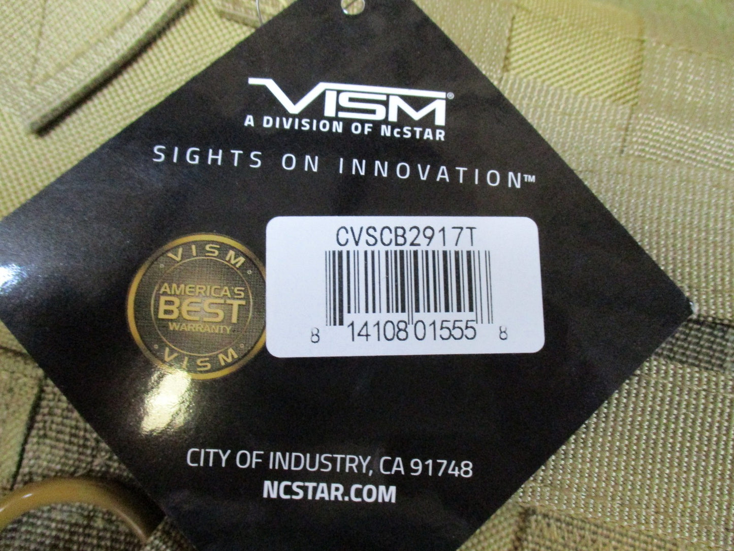 VISM by NcStar Tactical MOLLE Scabbard Tan CVSCB2917T New with Tags